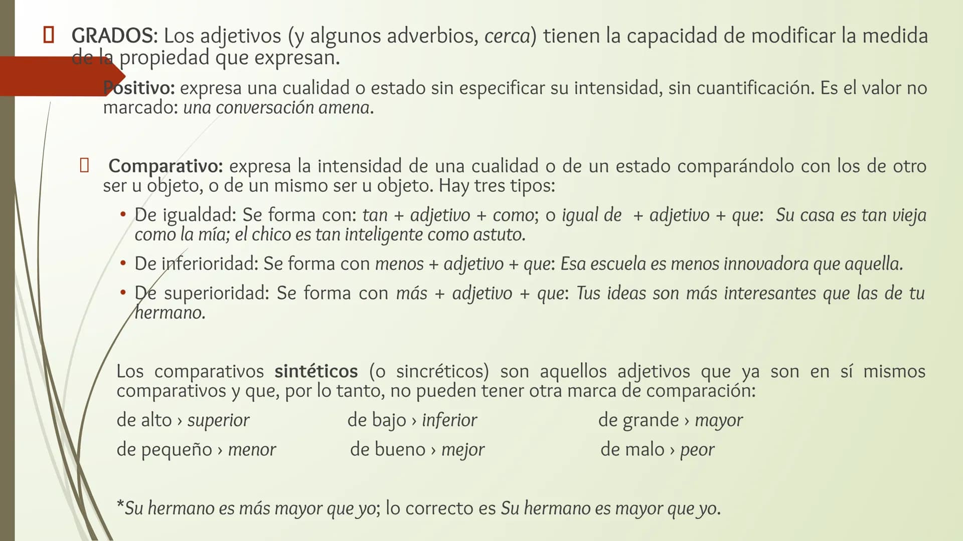 # CLASES DE PALABRAS
LENGUA CASTELLANA # CLASES DE PALABRAS
La Gramática de una lengua tiene dos componentes básicos que nos permiten crea