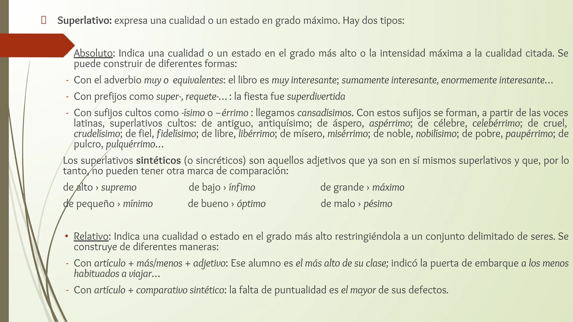 # CLASES DE PALABRAS
LENGUA CASTELLANA # CLASES DE PALABRAS
La Gramática de una lengua tiene dos componentes básicos que nos permiten crea