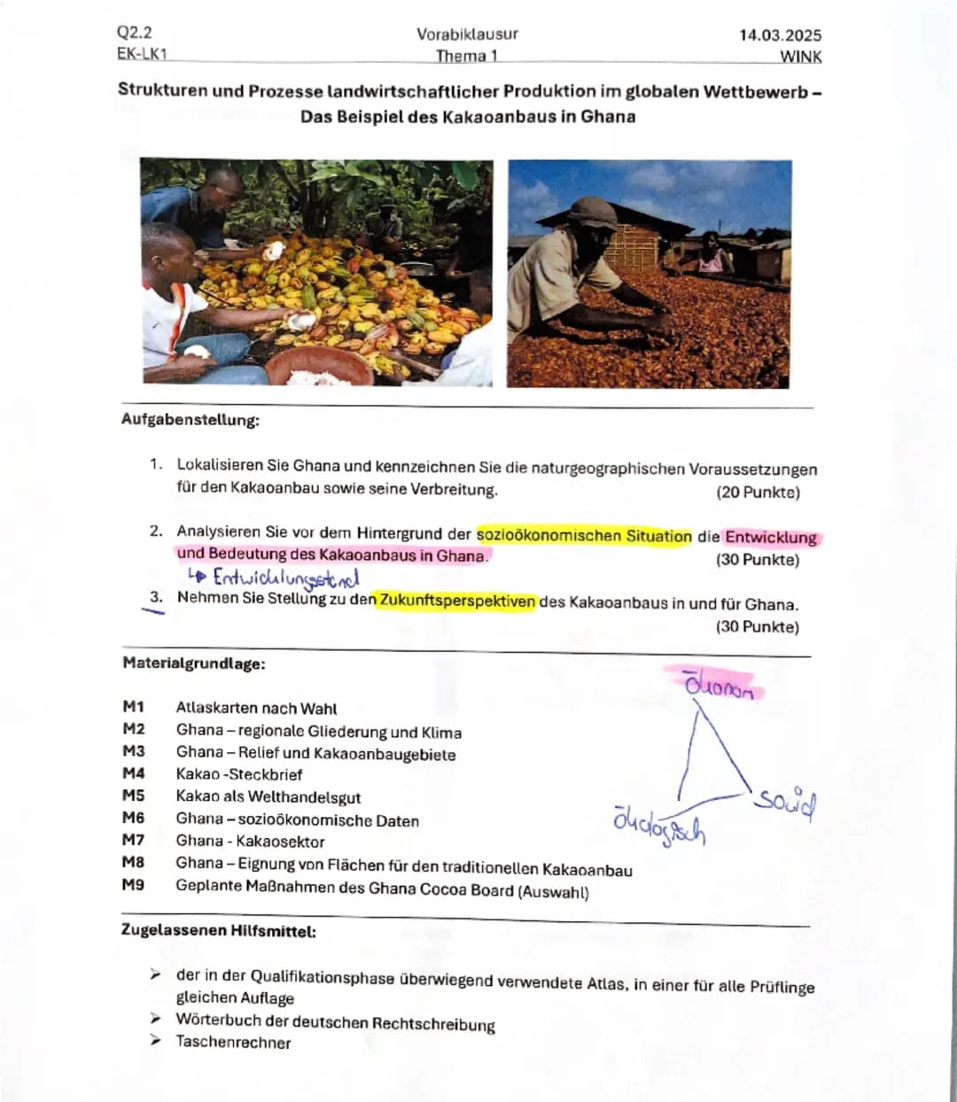 Q2.2
EK-LK1
Vorabiklausur
Thema 1
14.03.2025
WINK
Strukturen und Prozesse landwirtschaftlicher Produktion im globalen Wettbewerb -
Das Be
