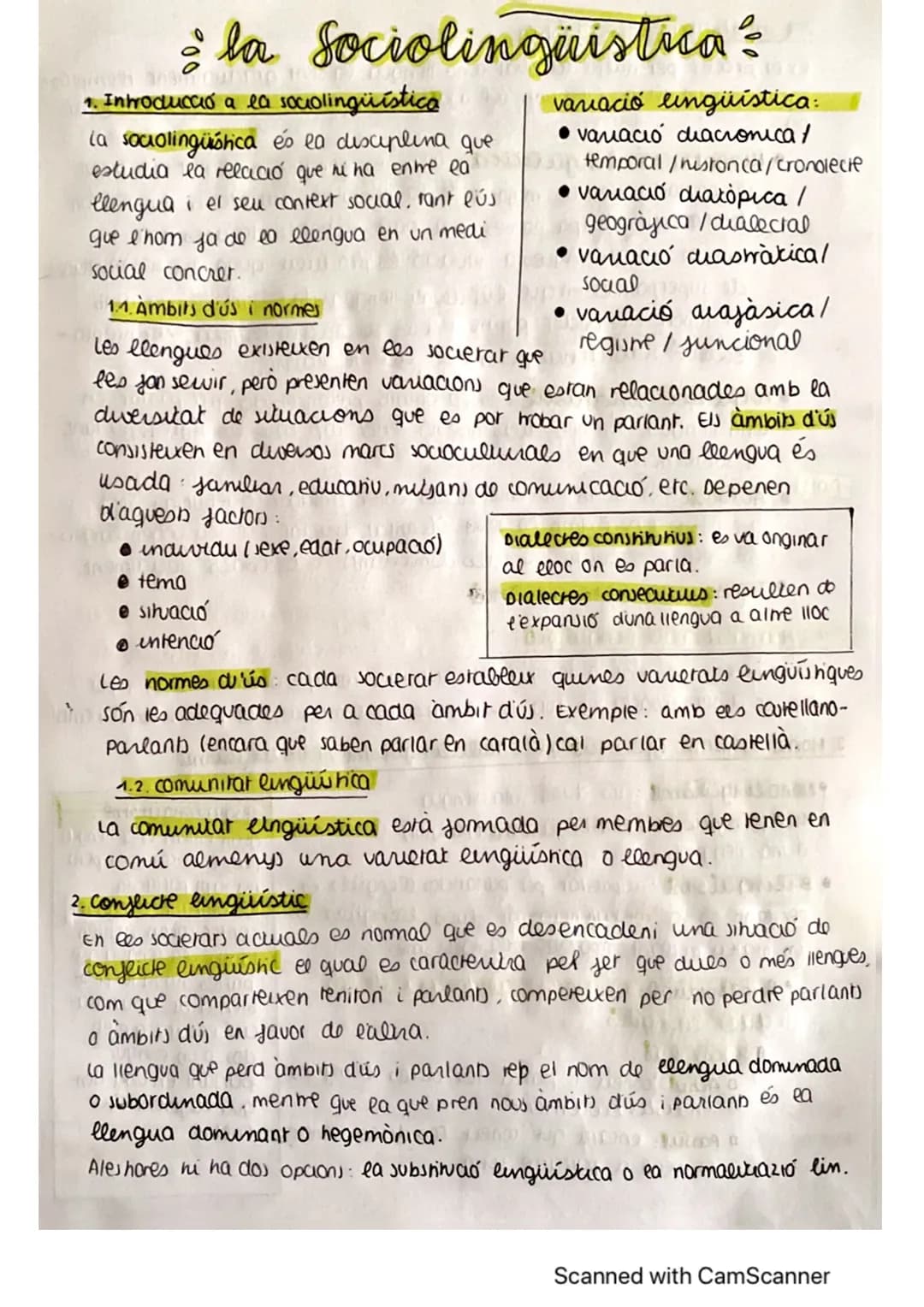 # ¿la Sociolingüistrea
1. Introducció a la sociolingüística
la sociolingüística és la disciplina que
estudia la relació que hi ha entre ea