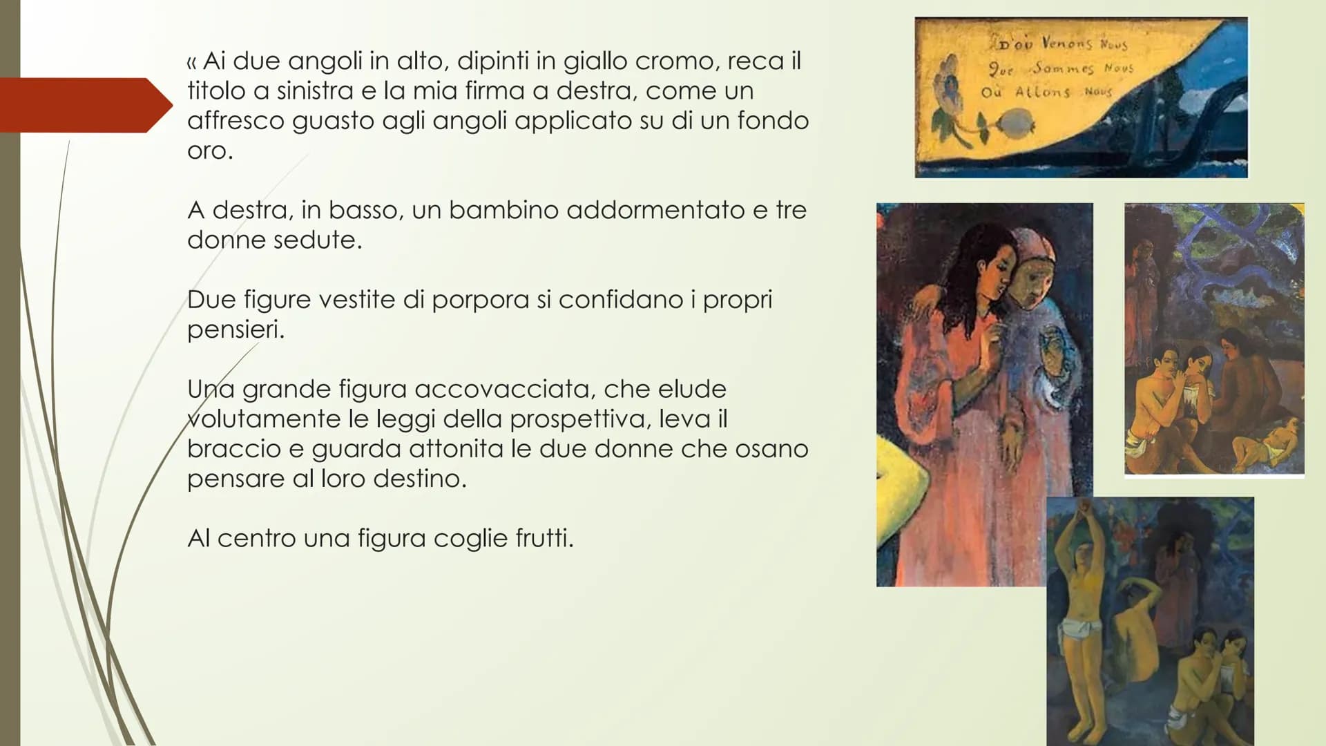 # Paul Gauguin
Parigi1848- Polinesia1903
Gauguin dopo la nascita a Parigi trascorre l'infanzia in Perù.
Tornato in Francia, si stabilisce