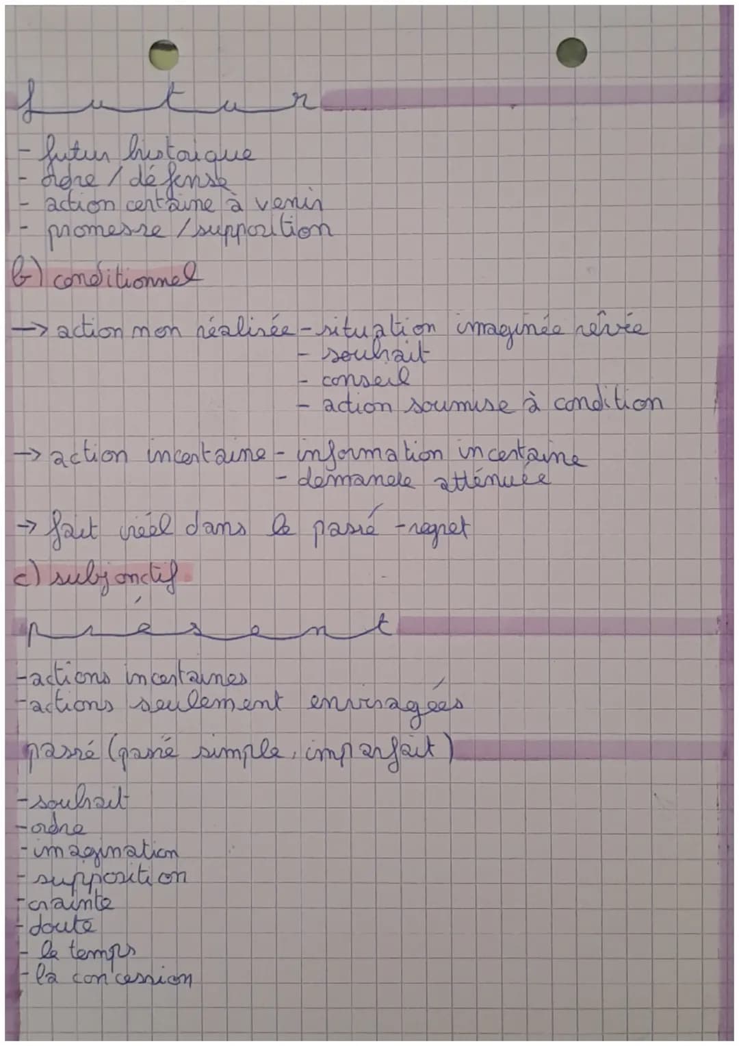 hancais
Lues valeurs
1) indicatif
e
ent
- présent d'ennonciation moment cu on panle
- présent de mamation recit + vivant
- présent de vérité