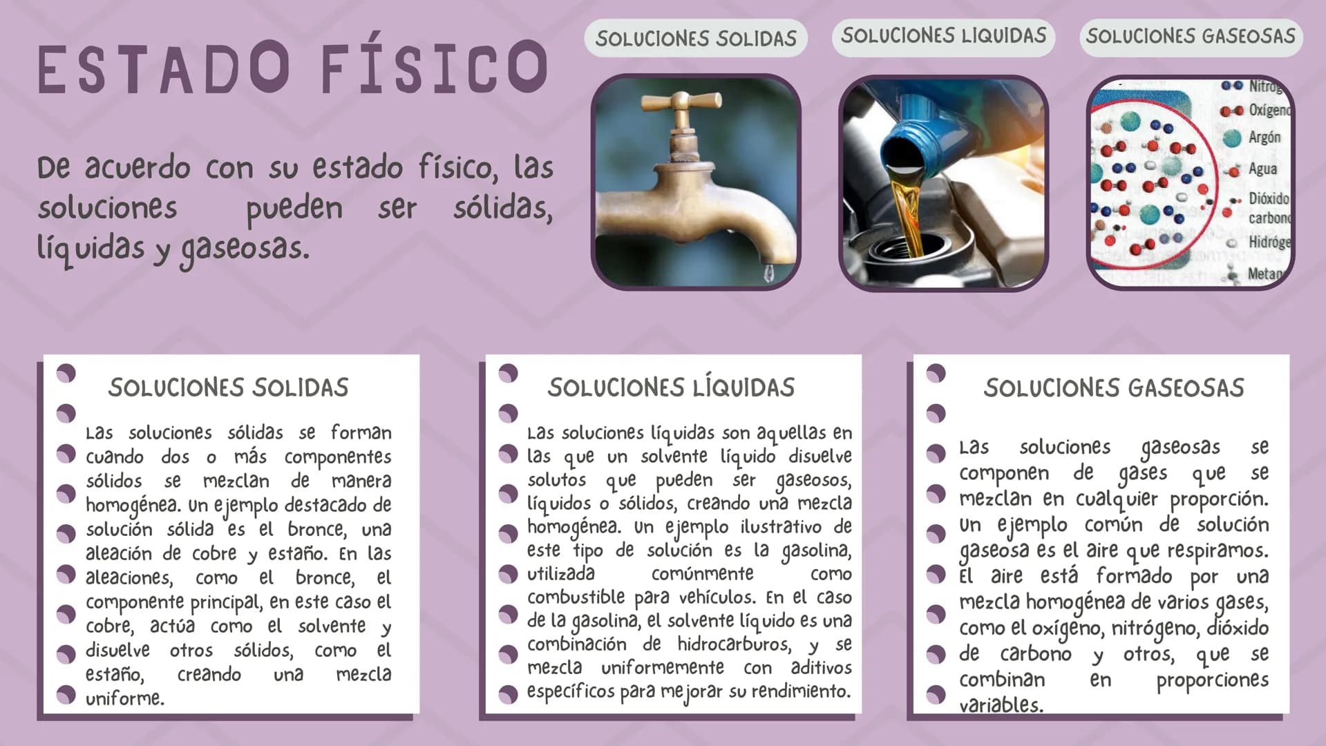 # CLASIFICACIÓN
DE LAS
SOLUCIONES # INTRODUCCIÓN
Las soluciones, en química, son mezclas
homogéneas de sustancias que pueden
clasificarse