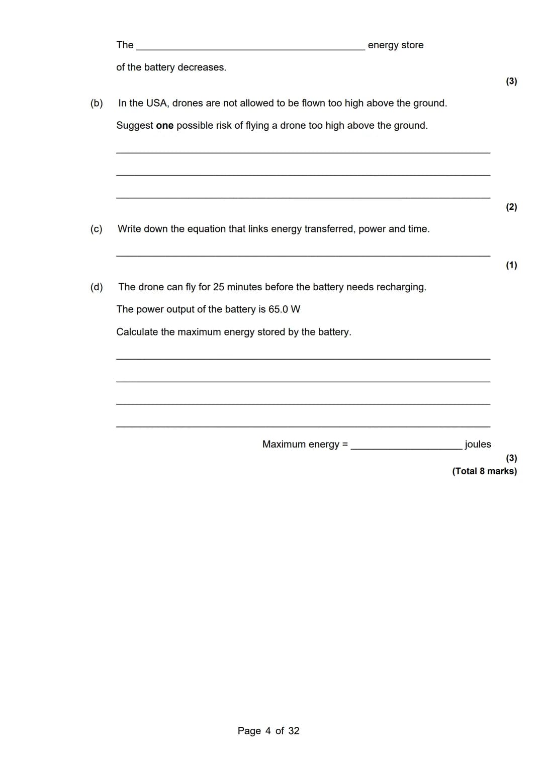 revise
with
harry
AQA Physics
Topic 1: Energy
Master Booklet
Answer the questions that are given to you, and you
can use the mark scheme p