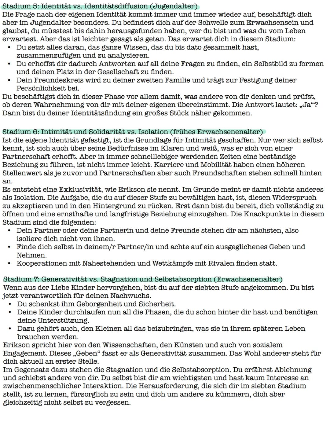 # Das eriksen stufen modell der psychosozialen entwicklung
Wir alle machen im Laufe unseres Lebens verschiedene Phasen durch. Wir lernen da