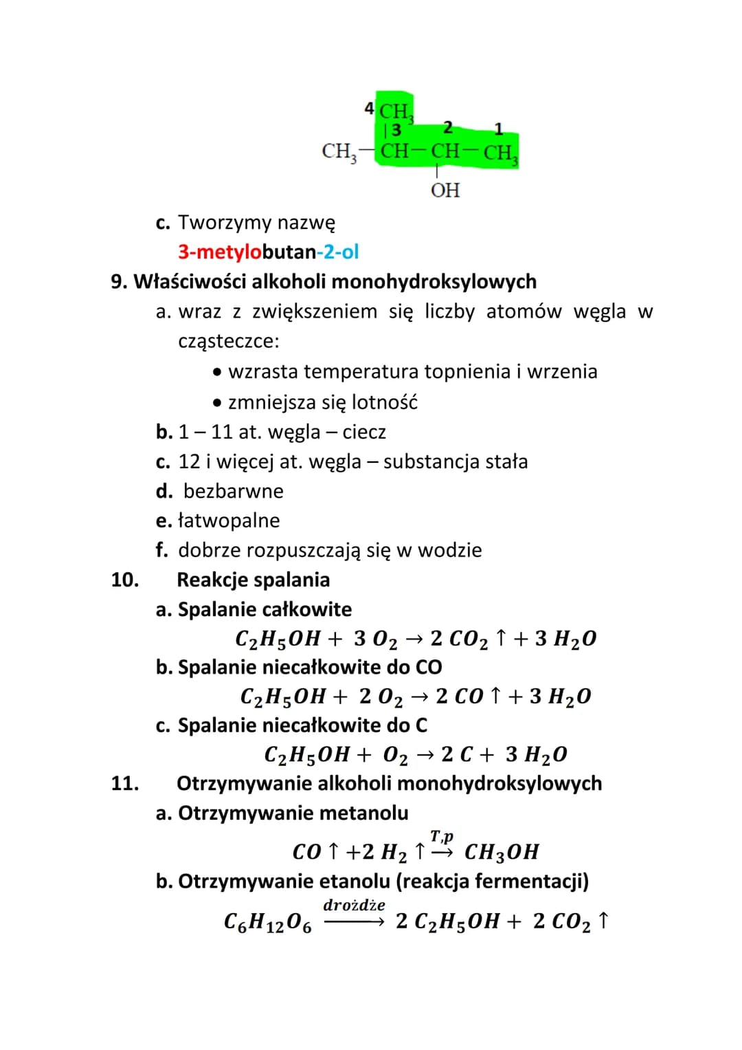 # Alkohole monohydroksylowe
1. Co to są alkohole?
Alkohole to jednofunkcyjne pochodne węglowodorów,
które zawierają w cząsteczkach g