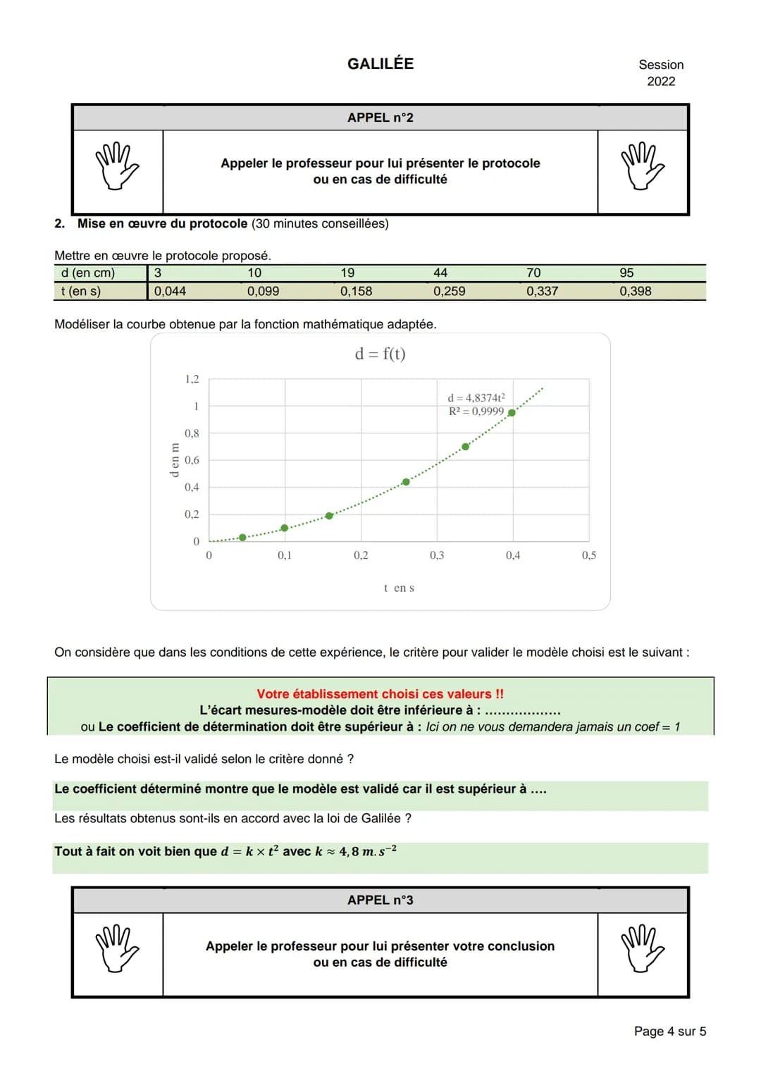# GALILÉE
Session
2022
# BACCALAURÉAT GÉNÉRAL
Épreuve pratique de l'enseignement de spécialité physique-chimie
Évaluation des Compétences