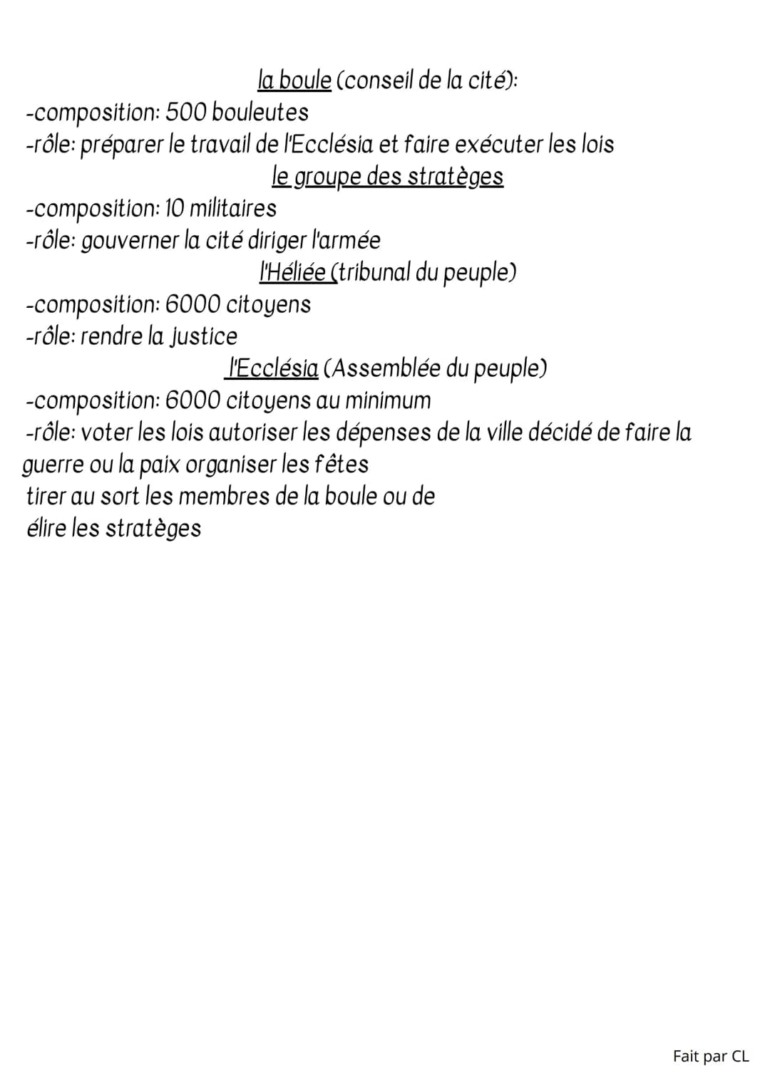 # LA DÉMOCRATIE À
## ATHÈNES
HGGSP lere
La démocratie athénienne Athènes les décisions sont prises par les
citoyens, c'est l'invention de l