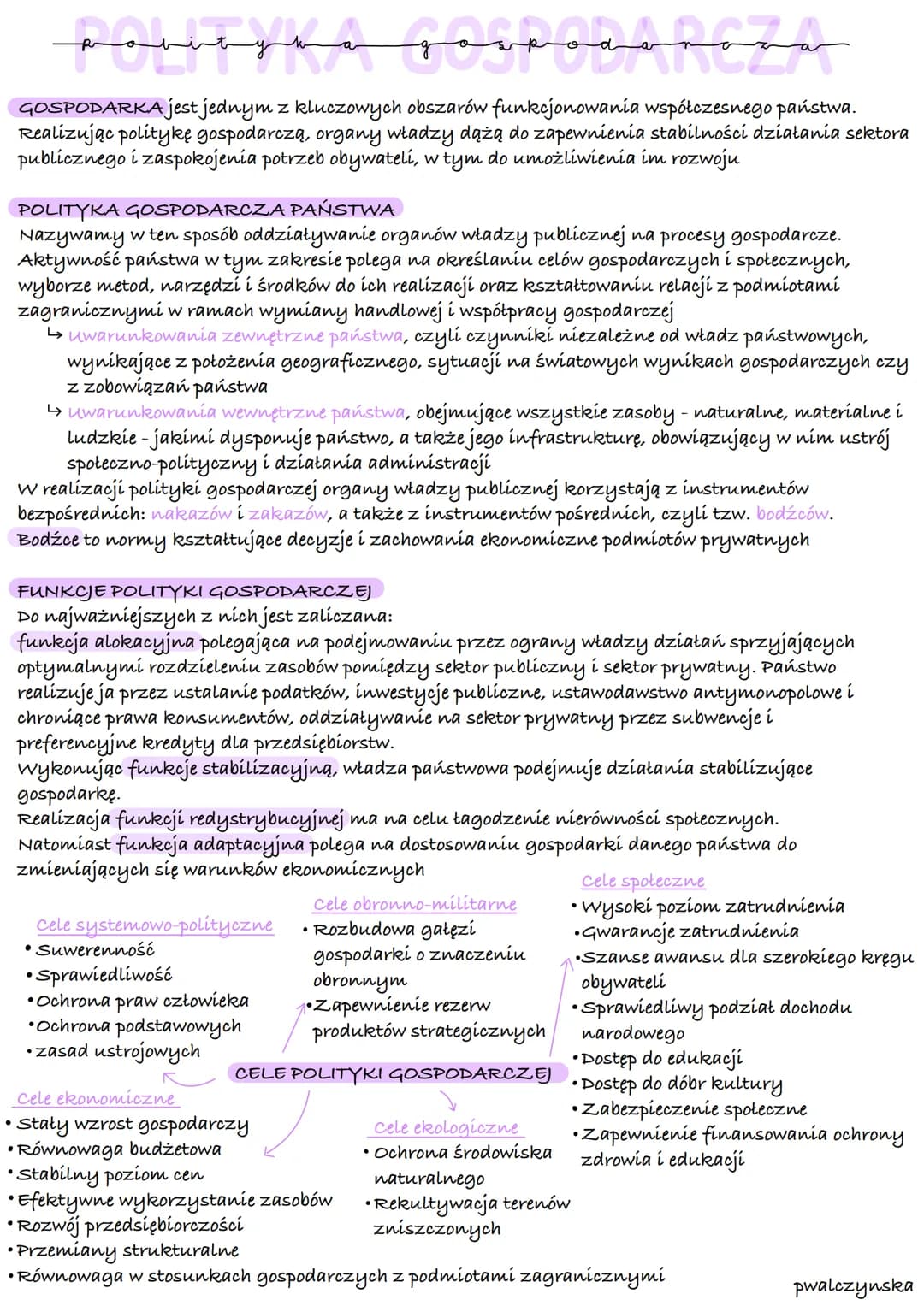 # oda
GOSPODARKA jest jednym z kluczowych obszarów funkcjonowania współczesnego państwa.
Realizując politykę gospodarczą, organy władzy dąż