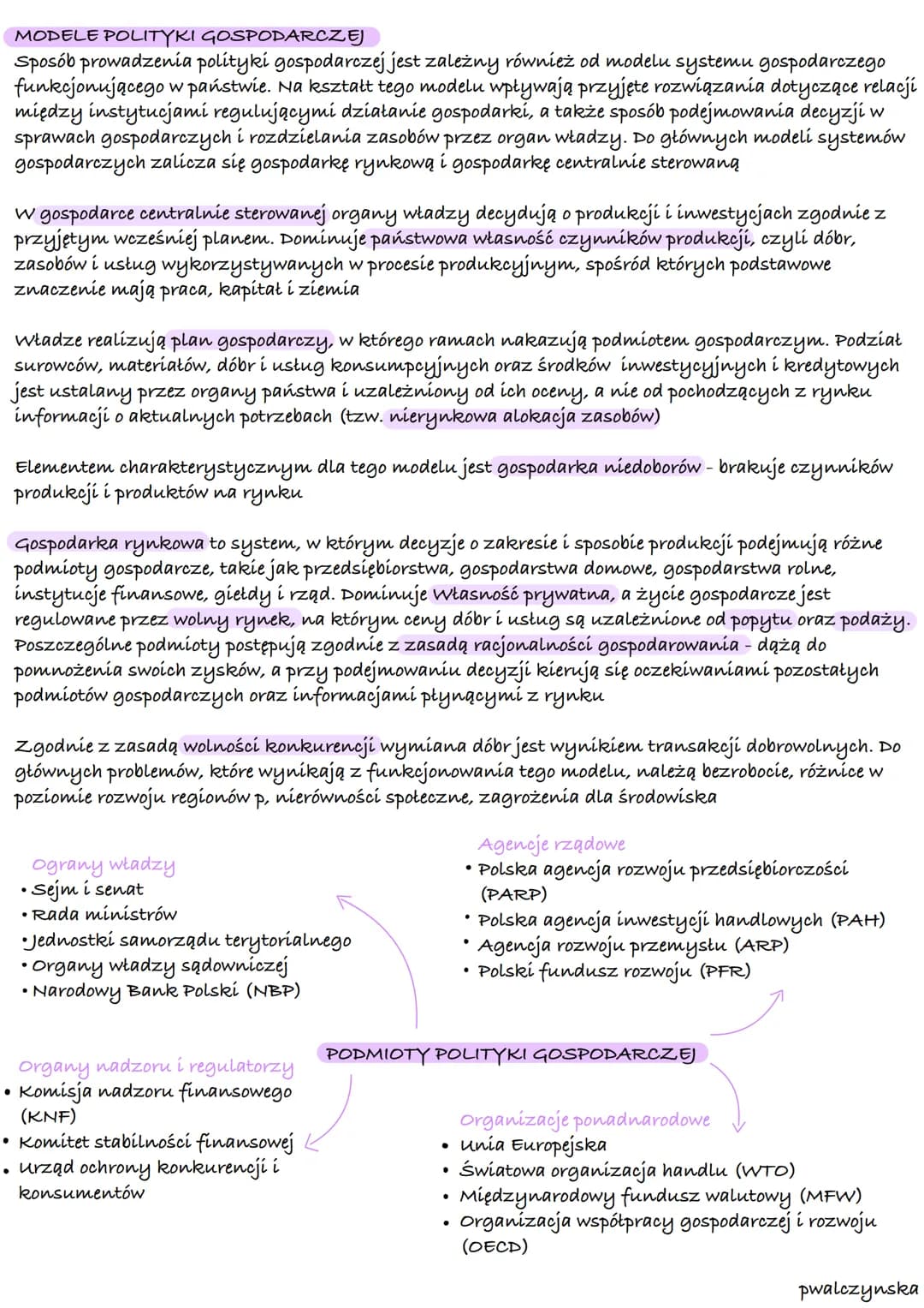 # oda
GOSPODARKA jest jednym z kluczowych obszarów funkcjonowania współczesnego państwa.
Realizując politykę gospodarczą, organy władzy dąż