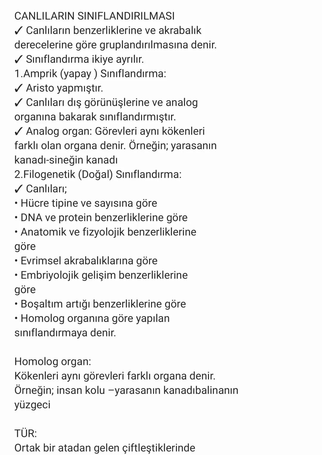 # CANLILARIN SINIFLANDIRILMASI
✓ Canlıların benzerliklerine ve akrabalık
derecelerine göre gruplandırılmasına denir.
✓ Sınıflandırma ikiye a