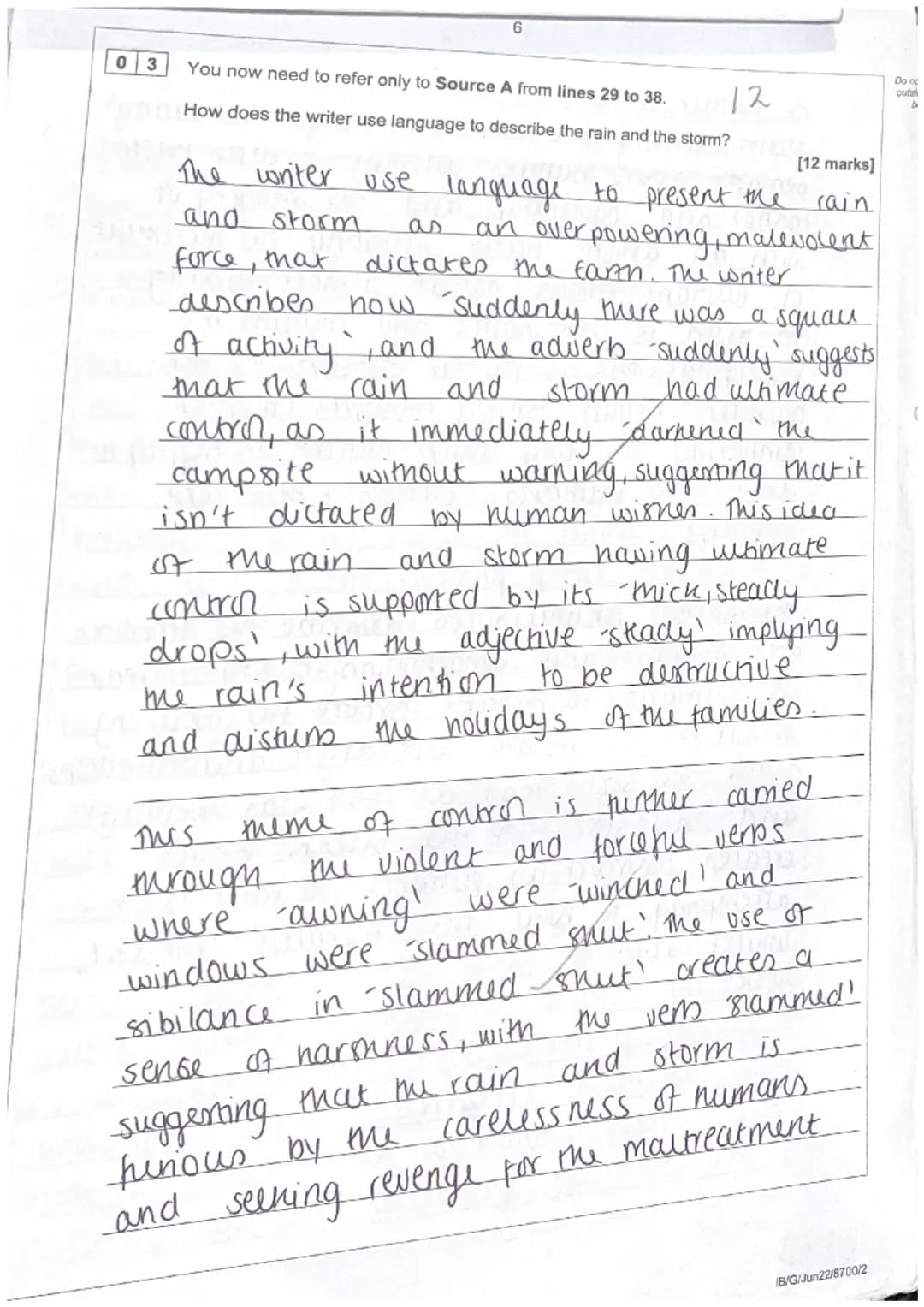 <h2>English Language Paper 2 June 2022 Model Answers</h2>
<p>The writers in Source A and Source B discuss very different camping sites. Bot