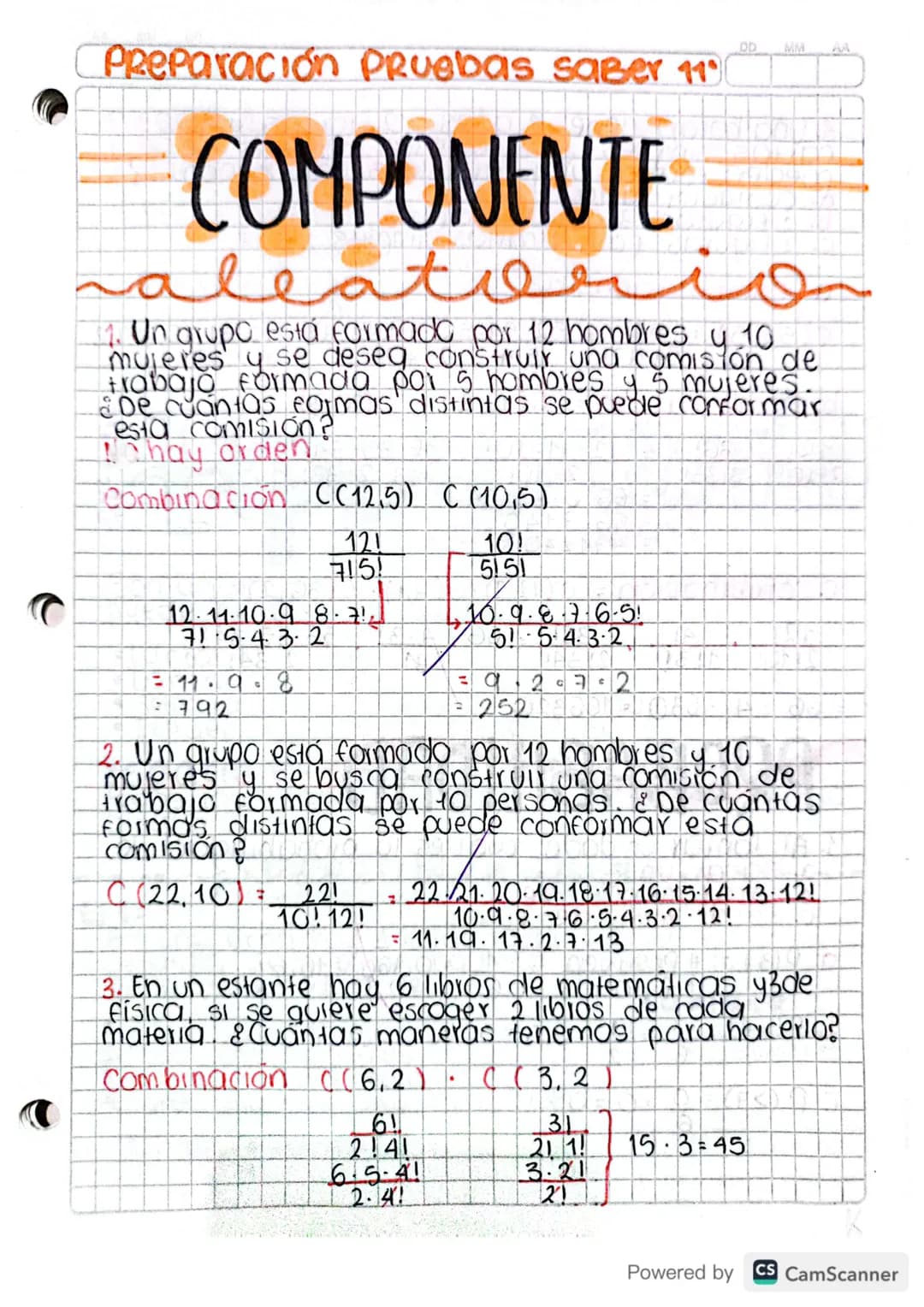 # Preparación Pruebas saber 11
# COMPONENTE
eats
11. Un grupo está formado por 12 hombres y 10
mujeres y se deseg construly una comisión