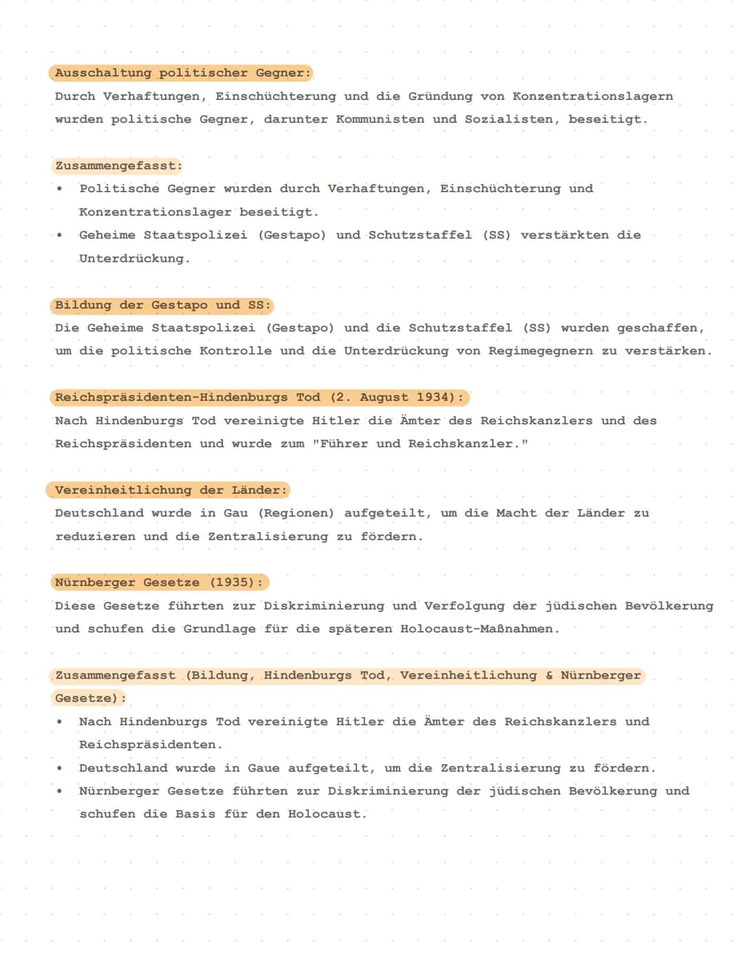 # Geschichte
Themen:
1. Ideologische Grundlagen des Nationalsozialismus (Führerprinzip,
Lebensraum im Osten, Rassismus, Antisemitismus, Vo