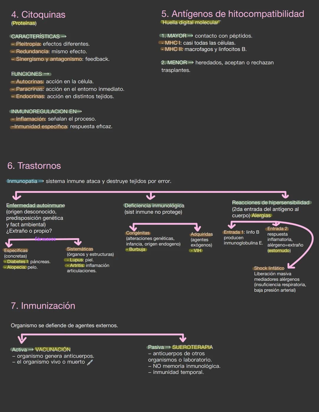 # T. 4 Sistema inmunitario:
defensa del organismo
1. Generalidades del sistema inmune
Defender el organismo de agentes externos e internos.