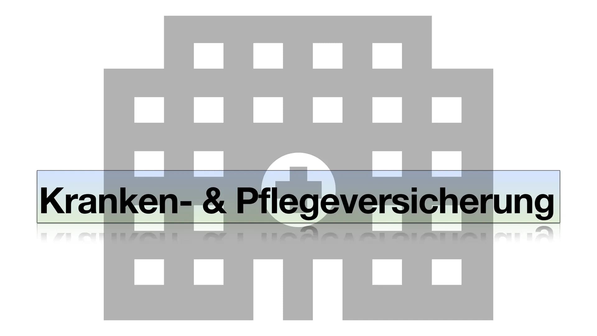 Kranken- & Pflegeversicherung # Inhalt
Krankenversicherung
* Allgemein
* gesetzlich
* Leistungen
* stabilisieren
* privat