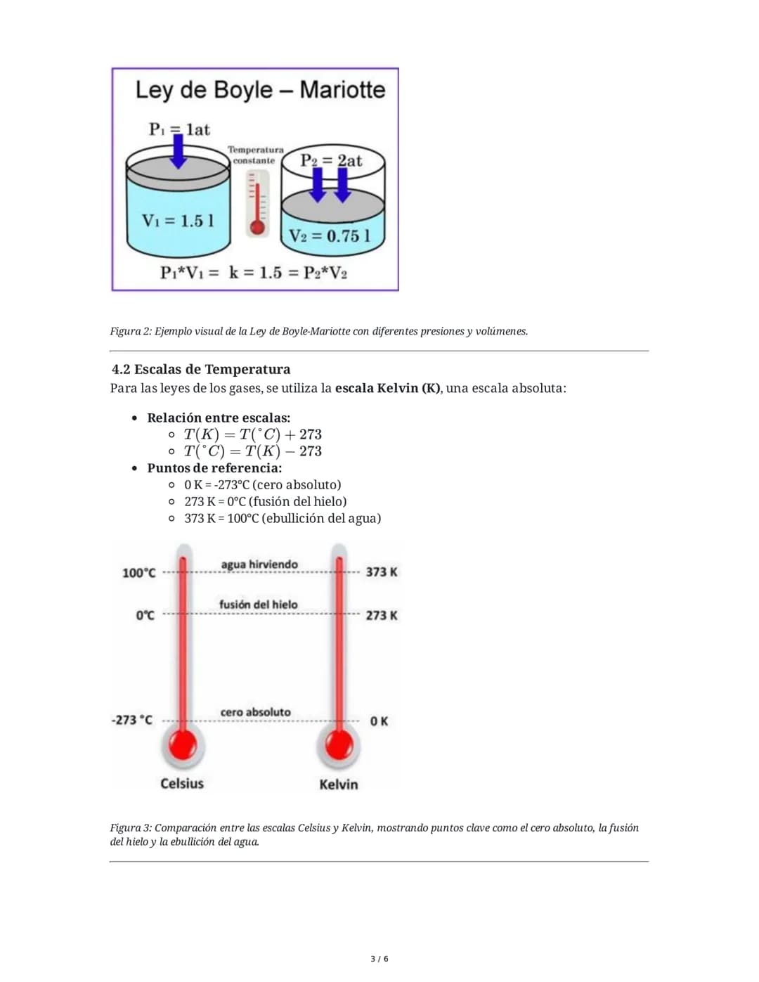 # Estados de la Materia y Leyes de los Gases
1. **Características de los Estados de la Materia**
**Sólidos**
* Forma y volumen propios: