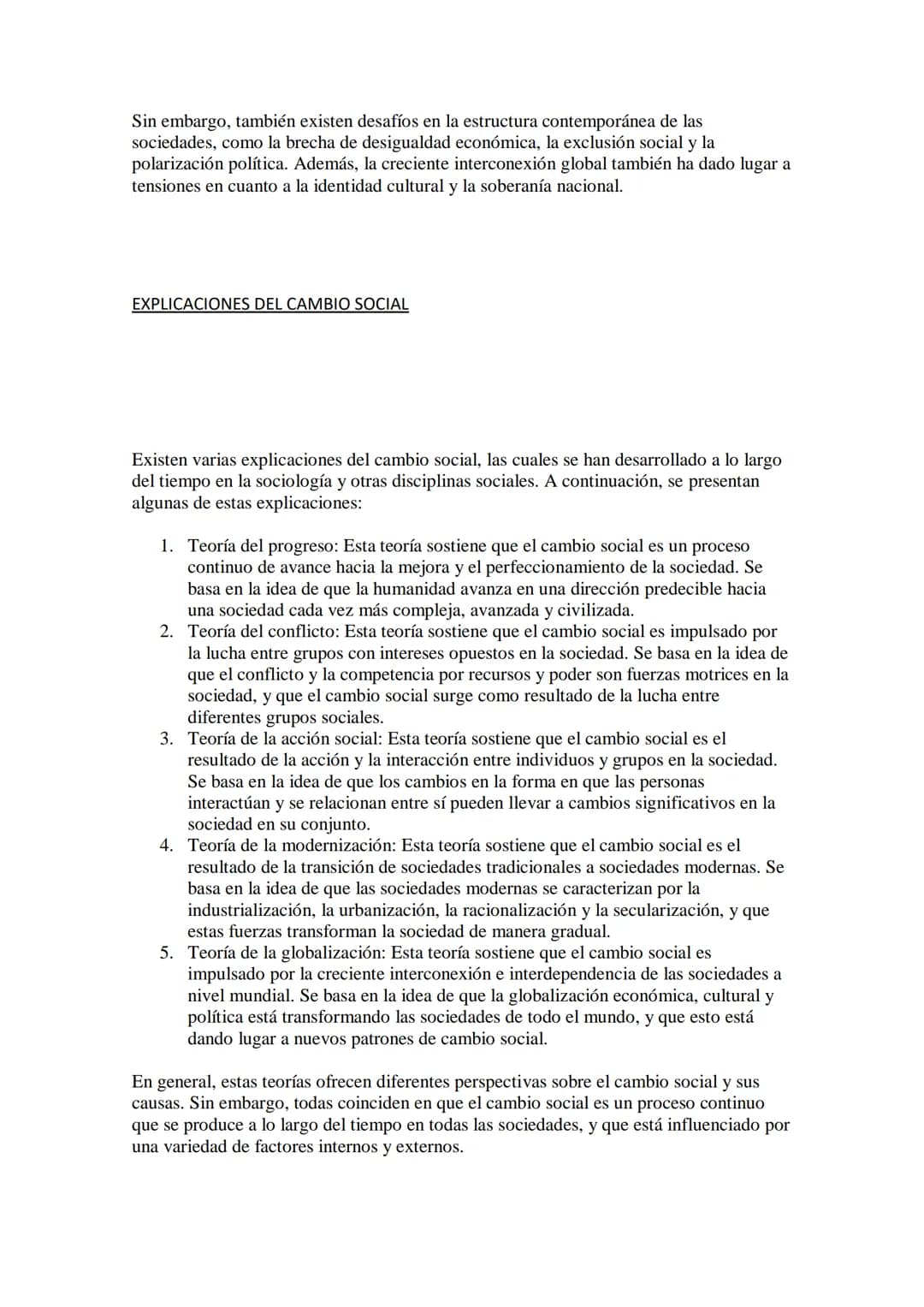 # SOCIEDAD Y CAMBIO SOCIAL
La sociedad y el cambio social son conceptos estrechamente relacionados en la
sociología. La sociedad se refiere