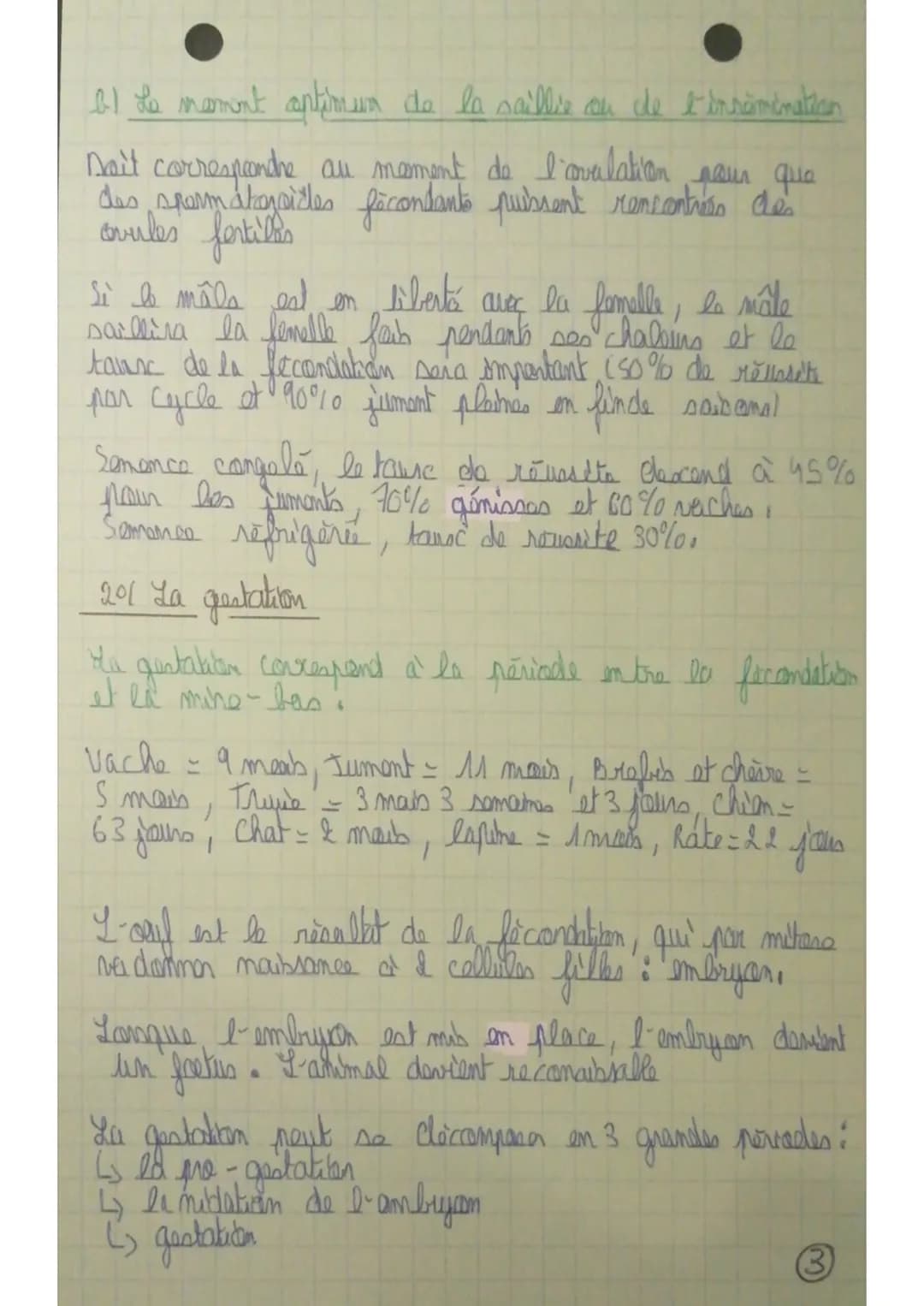 Repradushian
10/ La faccendation
La fécondation est la feraien entre une gamète mâle
et un gamète femelle. La fécondation à lai dams
l'amp