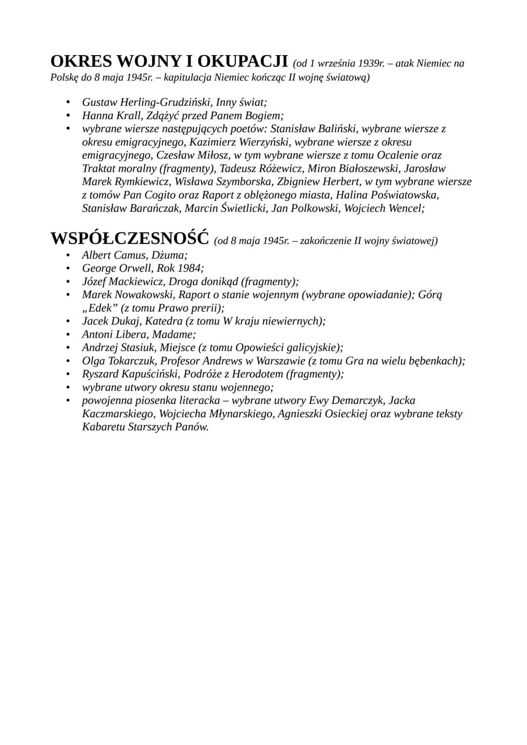 # STAROŻYTNOŚĆ (ANTYK) (od ok. 4000 p.n.e. - wynalezienie pisma do 476r.
n.e. - upadek cesarstwa zachodniorzymskiego)
- Biblia, w tym fragm