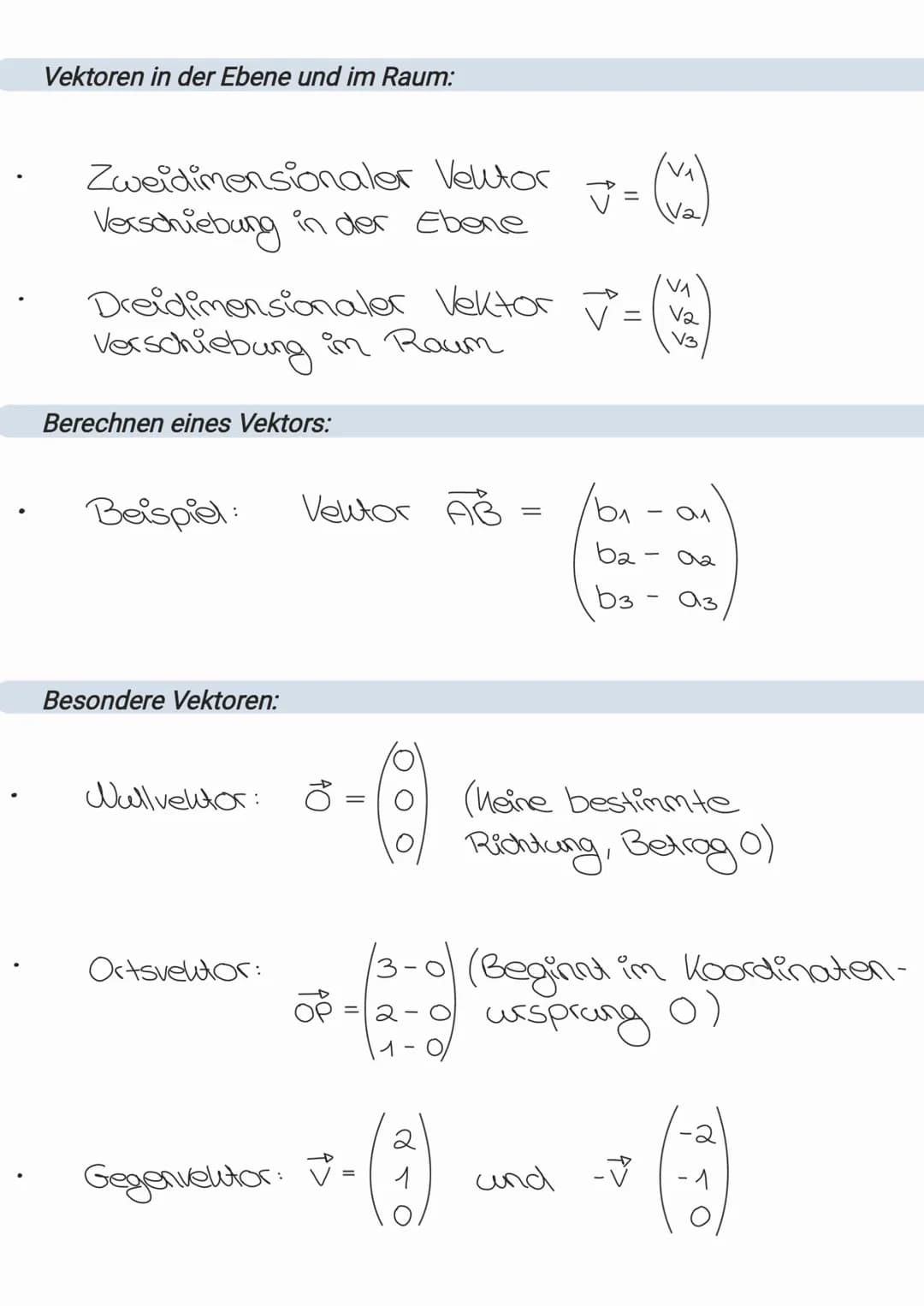 # Analytische Geometrie
## Punkte im Raum:
- Lage eines Punktes im Raum in der
Form P(x11x21x3)
- X1X2-Ebene alle Punkte
P(xlxalo)
- X1 X3