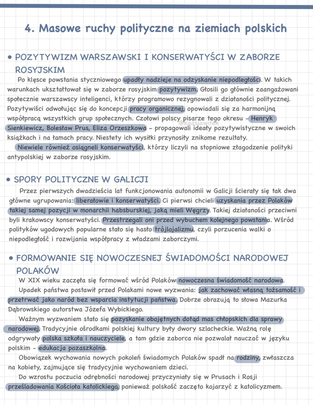 # POLACY I ZIEMIE POLSKIE W 2. POŁOWIE
XIX I NA POCZĄTKU XX WIEKU
1. Królestwo Polskie przed wybuchem powstania
styczniowego
• ROSJA POD R