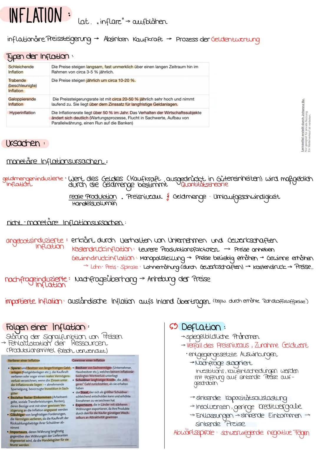 Wirtschaftspolitik
Lernzettel erstellt durch Johanna Be.
Nur geeignet für private Nutzung.
Ein Weiterverkauf ist verboten. # Grundgesetz
*