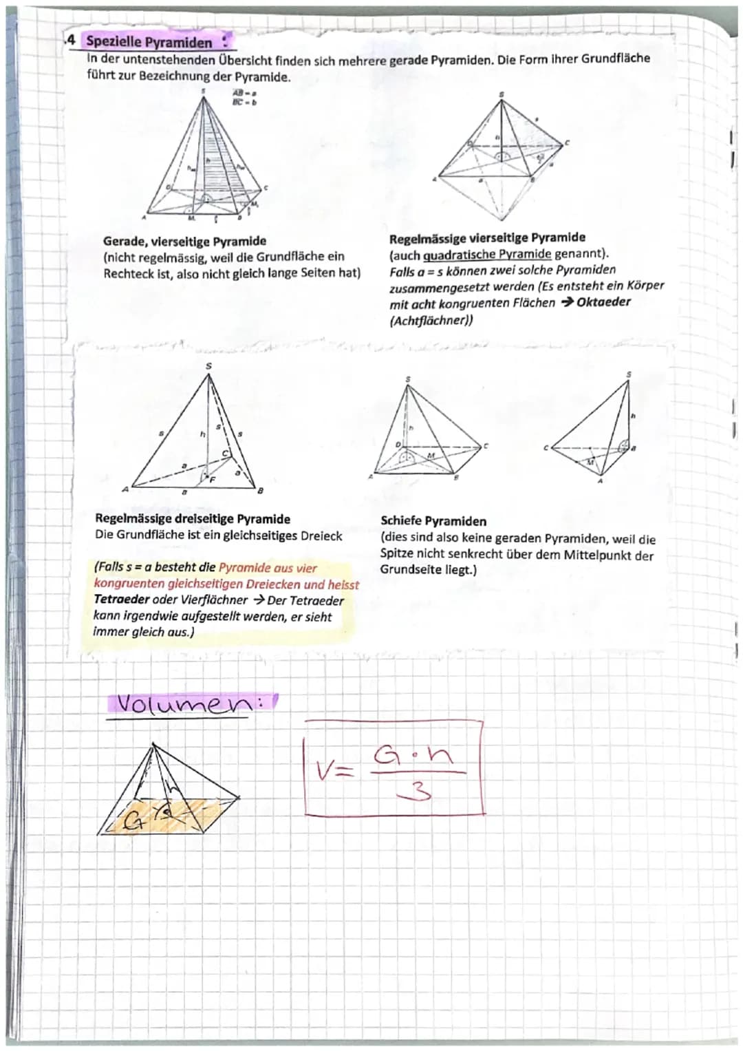 # 4- Prisma & Pyramide
Was sind Prismen??
D
A
V
+
E
Eigenschaften:
Grund- und
ng.
B
E
-Deckfläche (DE)
Seitenkante (AD,BC
Hohe h
Seitenf