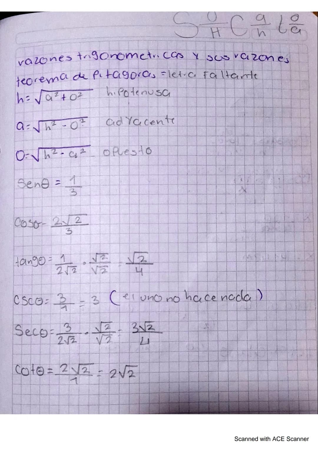 # Funciones trigono metricas deun triangulo
todo depende de la
ubicacion del angulo
clangulo determina
Como se preden busca las
funciones