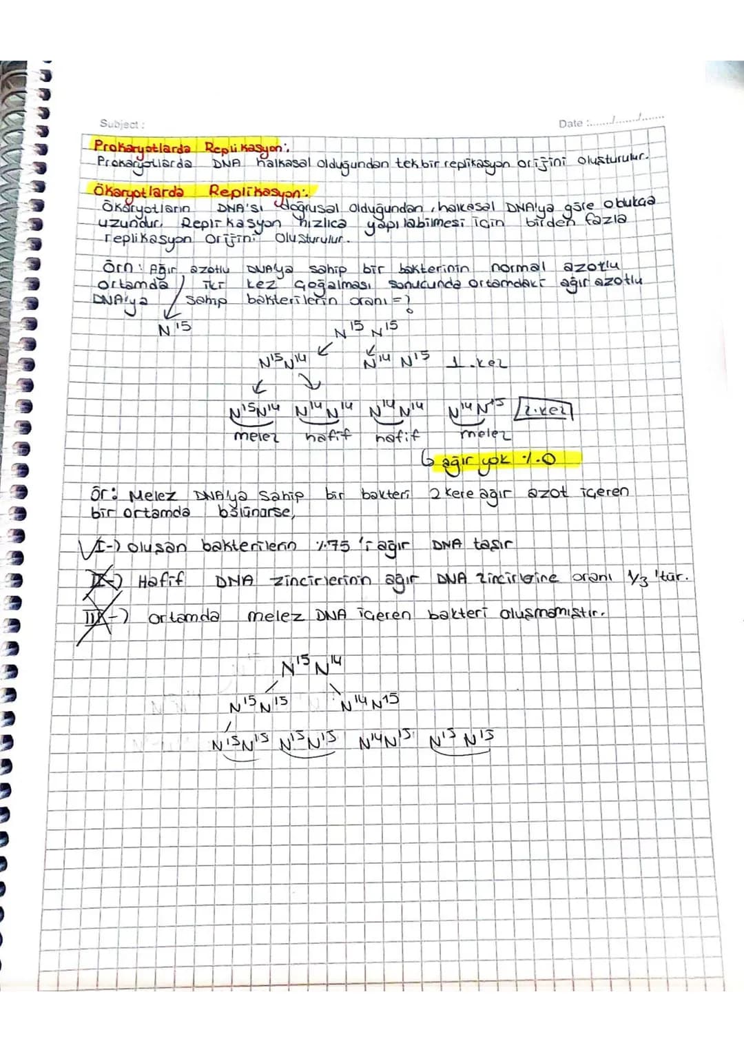 Subject:
Nükleik Asitlerin kesti.
Date :......./......../........
1-) Kapsalla form, farelere enjekte edilmiş ve faraler öldmüştur
3- Kapsa