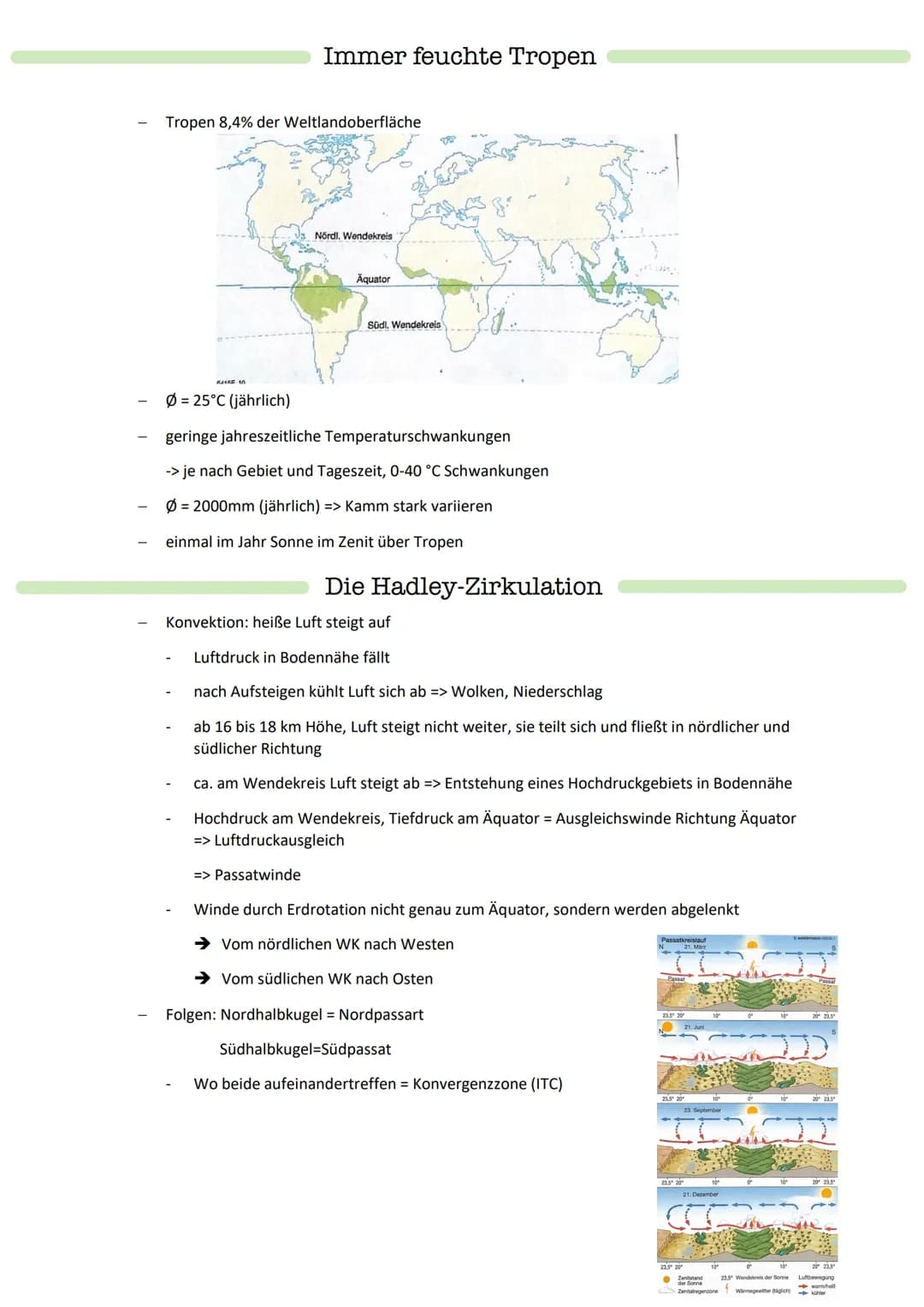 # Klima- und Vegetationszonen der Welt
- Ausprägung einer Landwirtschaft durch verschiedene Geofaktoren (=> Klima, Boden, Wasser,
Vegetatio