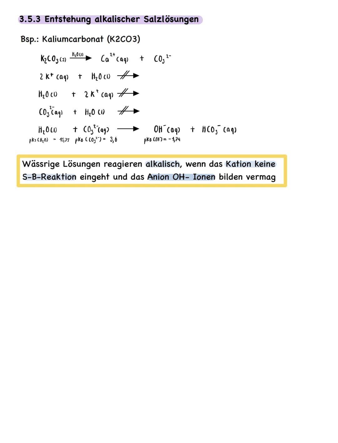 Zusammenfassung
# 3. Säure-Base-Reaktionen
## 3.1 Säure-Base-Theorie nach Brönsted
Leitet man Chlorwasserstoff in Wasser entstehen hydrat