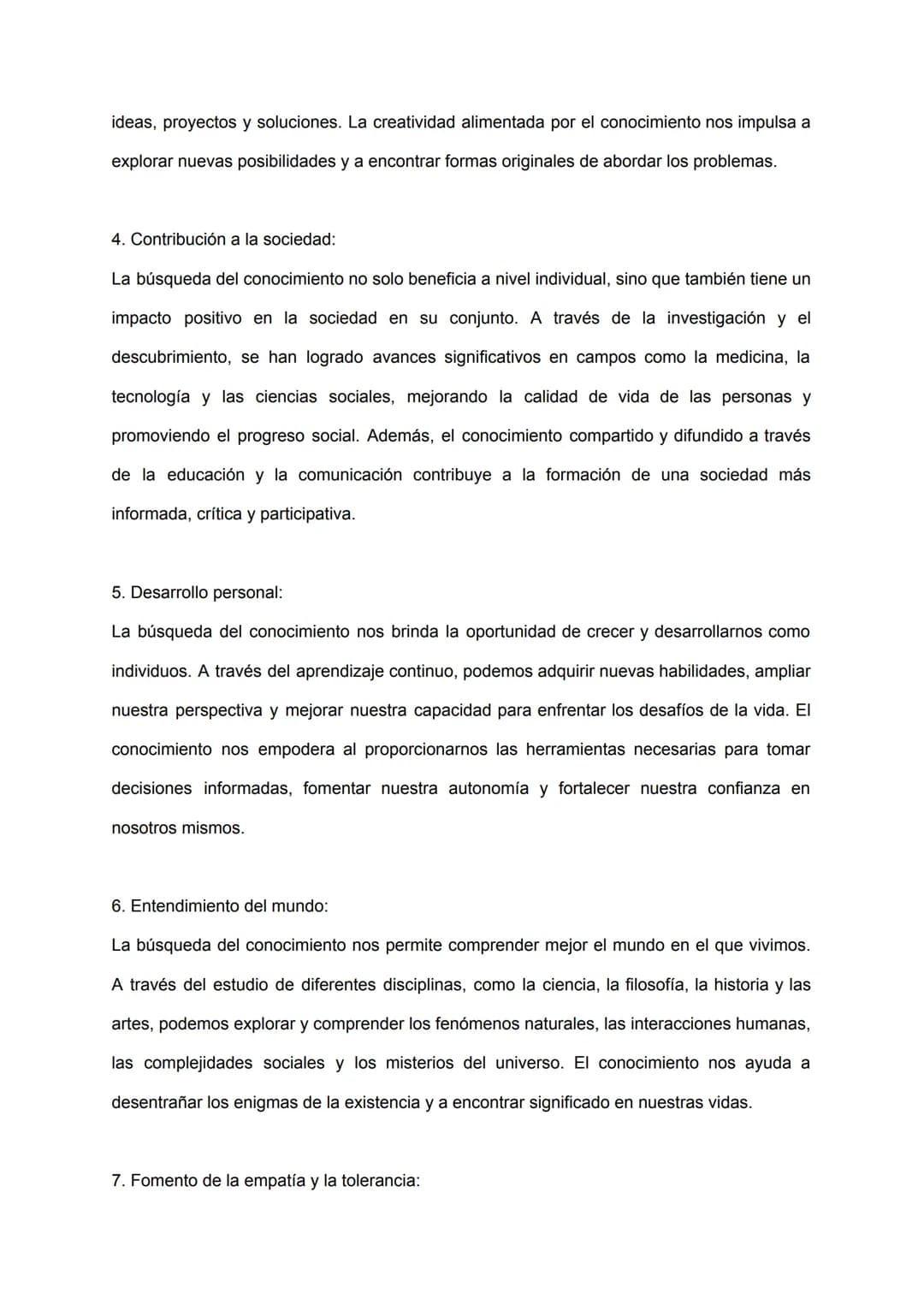 La búsqueda del conocimiento
INTRODUCCIÓN:
La búsqueda del conocimiento ha sido una constante en la historia de la humanidad. Desde
tiempo