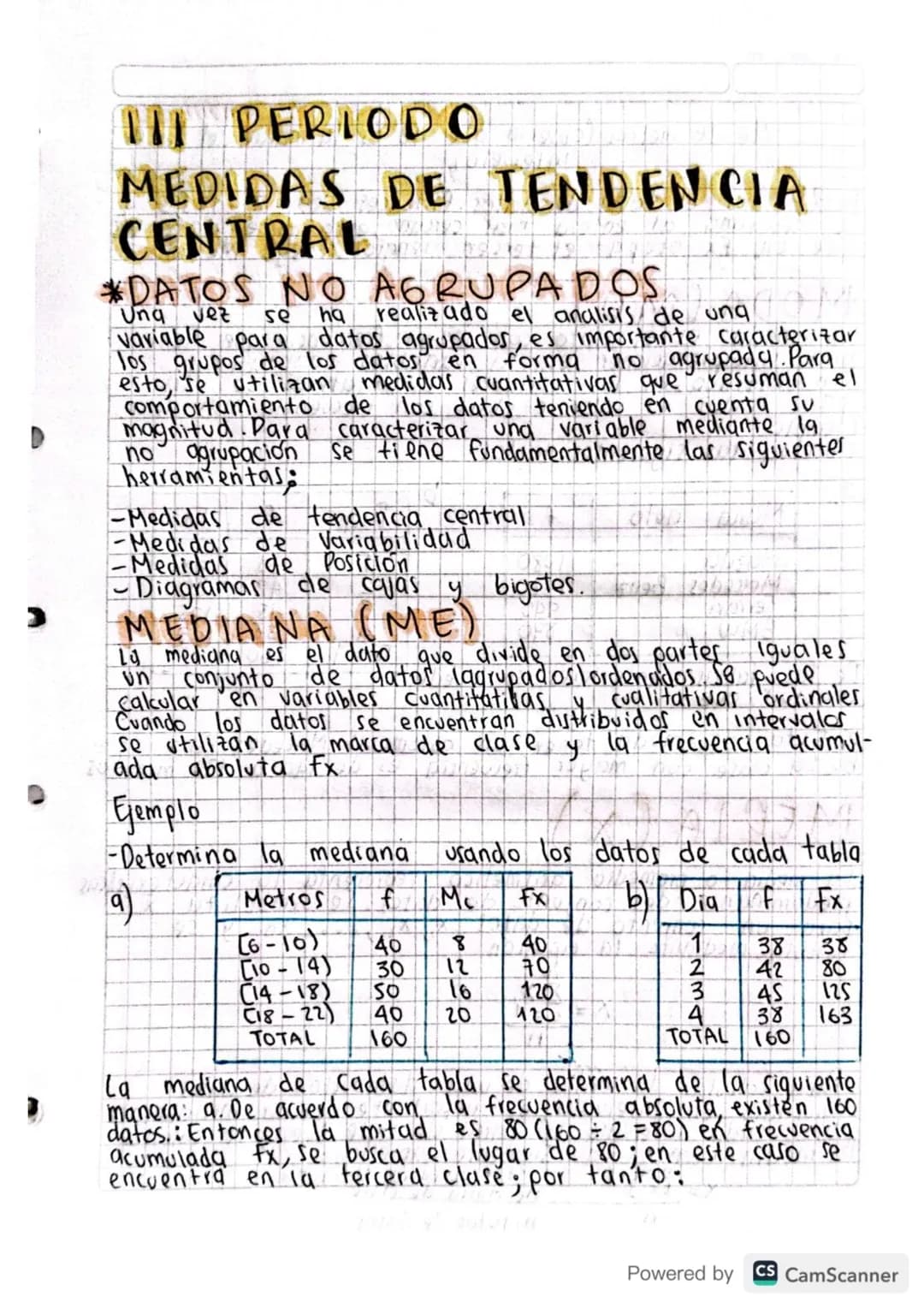# I PERIODO
# DATOS AGRUPADOS.VARIABLE
# ESTADISTICA CONTINUA
Cuando el numero de datos es grande y la variable
toma muchos valores disti