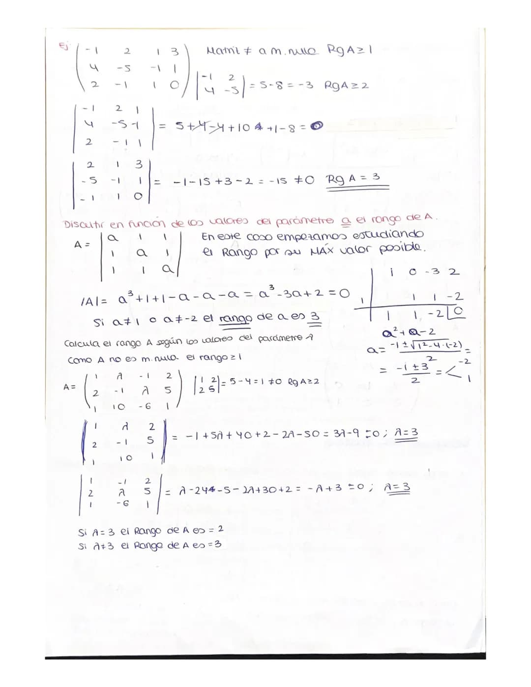 T.2.
# determinantes
se calculan en matrices cucdrados y da un númere.
det+ (A)
(A)
determinante de A.
Determinante de orden 2.
A=
$
\be