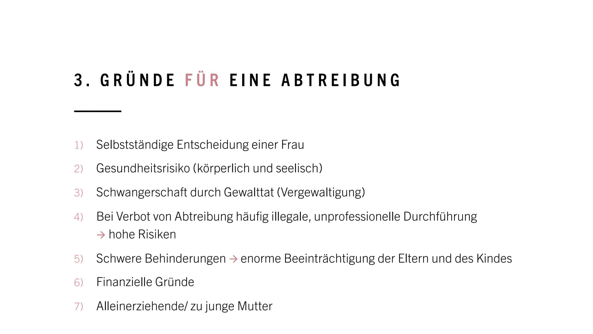 EMBRYO
12.SSW # ABTREIBUNG
moralisch vertretbar?
---
HANNAH DE RIESE
IW12B # INHALTSVERZEICHNIS
---
1. Allgemeines
2. Rechtliche Grun