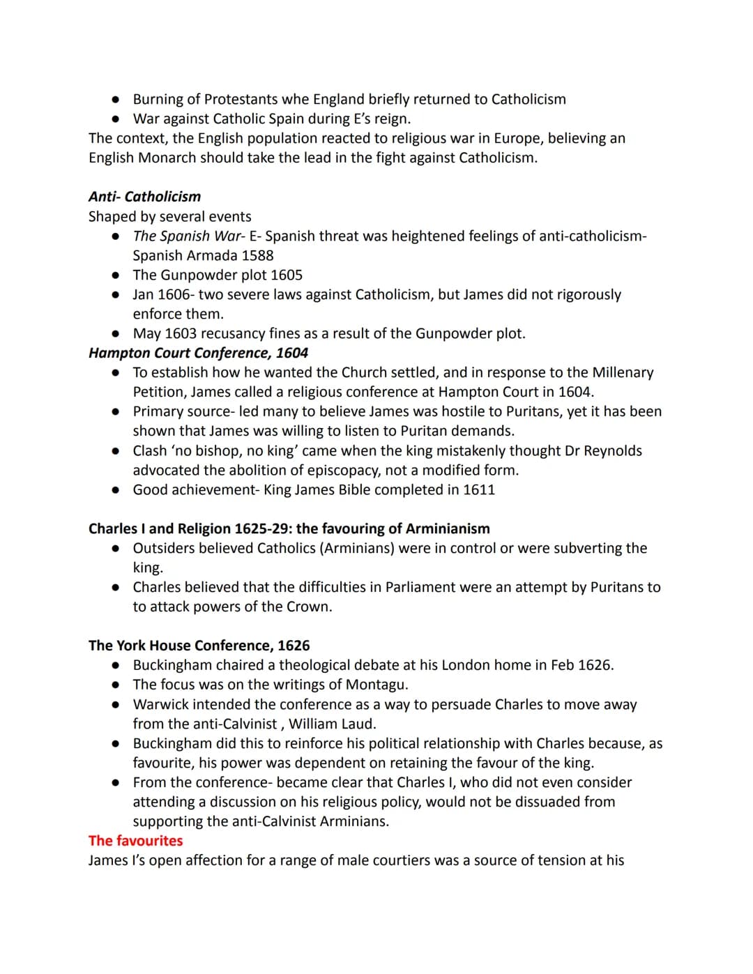 Why did the relationship between Crown and Parliament break down between 1603
ESSAY PLAN
and 1629?
Introduction-
There are many reasons as t