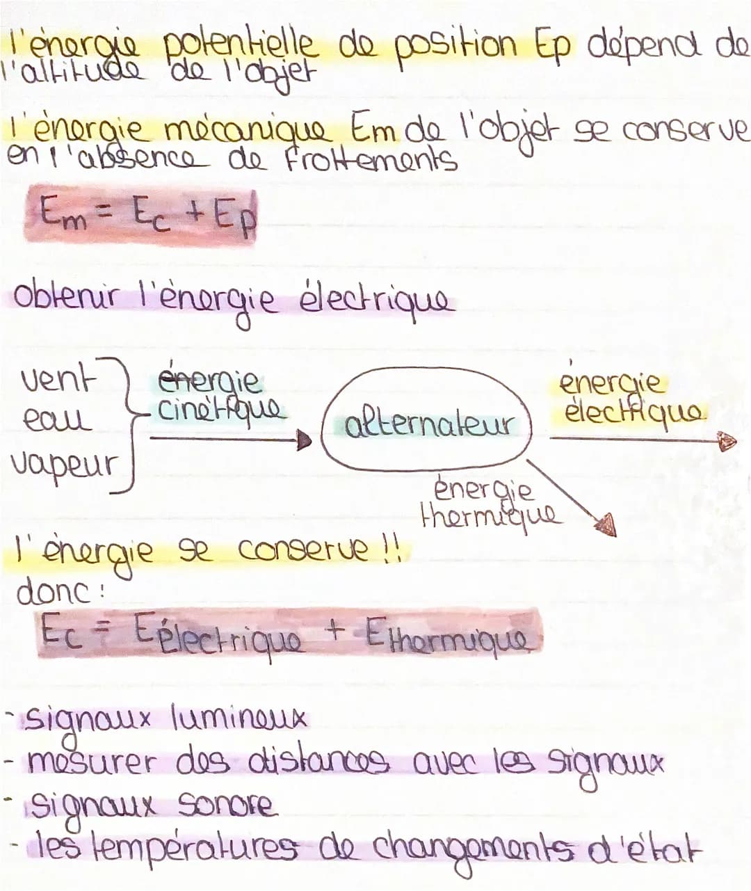 # PHYSIQUE - CHIMIE P.3
* puissance P
$P=U x I$
Puissance en Wat (WI)
U: tension en Volt (V)'
1: Intensité en Ampère (A)
soit la pui