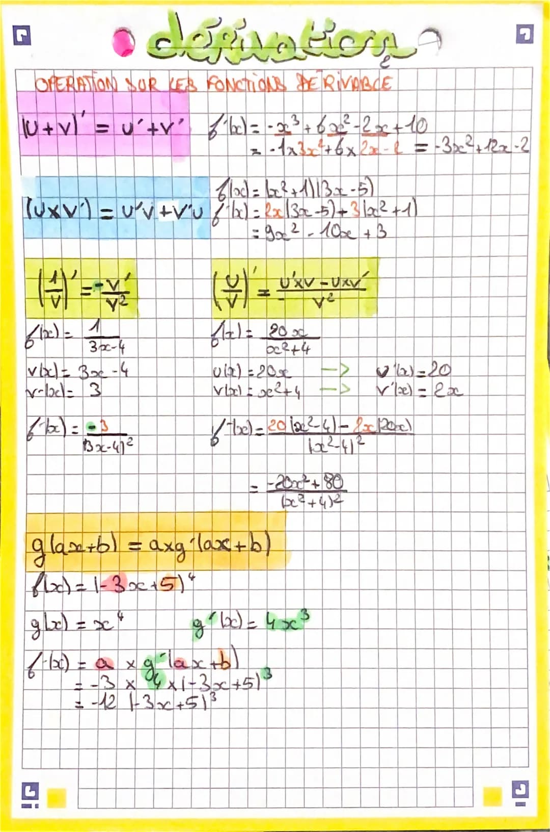 # derivation.
NOMBRE DERIVE
TAUX DE VARIATION DE & ENTRE A ETB
$t=\frac{610-60}{b-a}$ $\frac{D4}{ΔΥ}$ = coefficient directeur
•h≠0 b= a+h