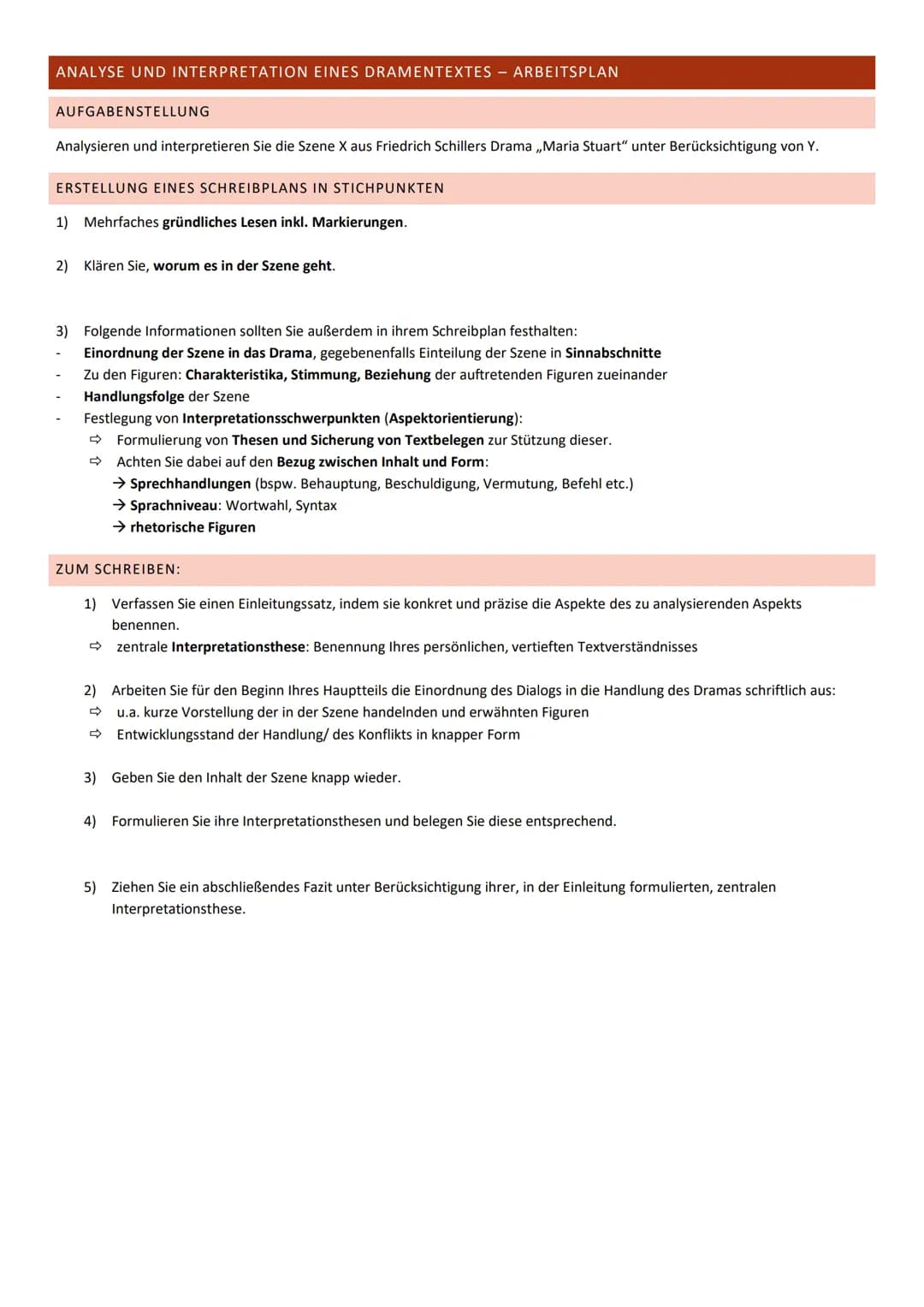 # MARIA STUART - SCHILLER
THEMA: SZENENANALYSE
1. Allgemeine Daten
2. Merkmale des Werkes
3. Die Akte Maria Stuart
4. Charaktere
5. Figure