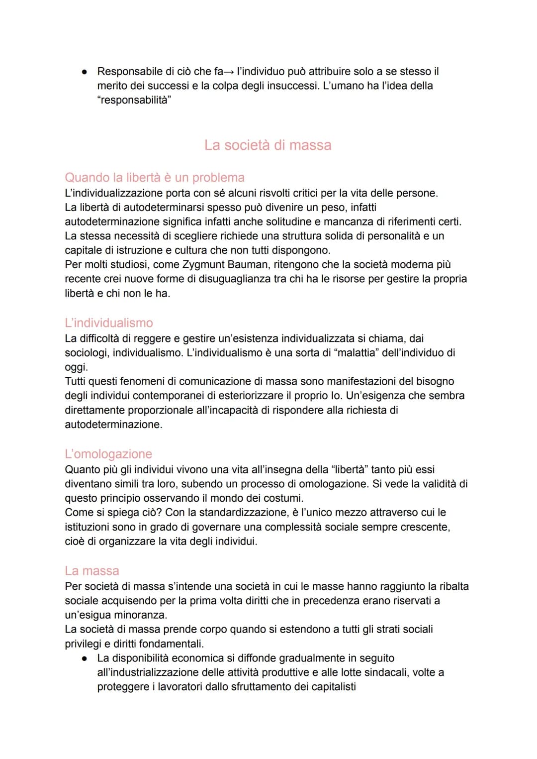 # LA SOCIETA' DI MASSA
Comunità e società
Società moderna e società premoderna
In ogni tipo di società ci sono aspetti di istituzionalizza
