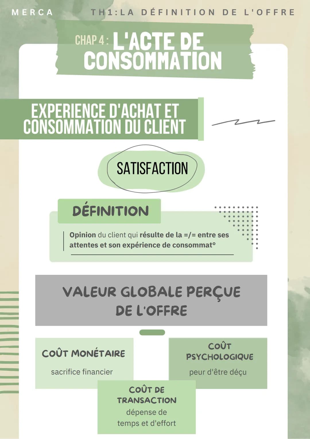 MERCA
TH1:LA DÉFINITION DE L'OFFRE
CHAP 4: L'ACTE DE
CONSOMMATION
PROCESSUS D'ACHAT DU
CONSOMMATEUR
1 IDENTIFICATION DU BESOIN
Le consommat
