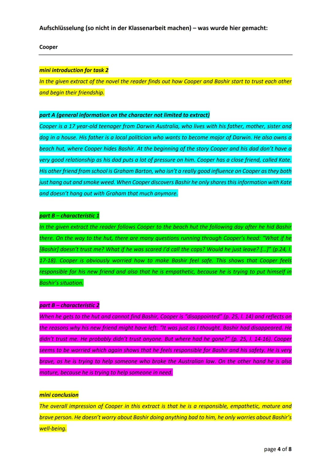 Coast to Coast — Summery and Characterisation
Name: Study_Queen
Englisch Klasse 9 # Zusammenfassung
Coast to Coast Summery and Characteris