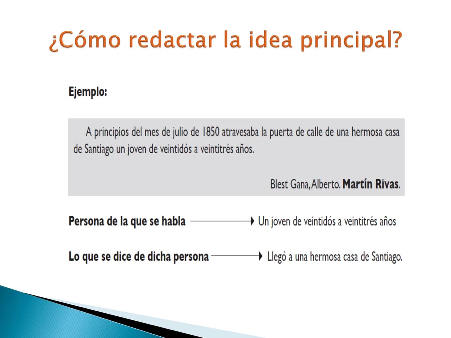 # El tema y las ideas principales # OBJETIVOS DE APRENDIZAJE
► Reconoce la importancia de la idea temática en la
comprensión y producción t