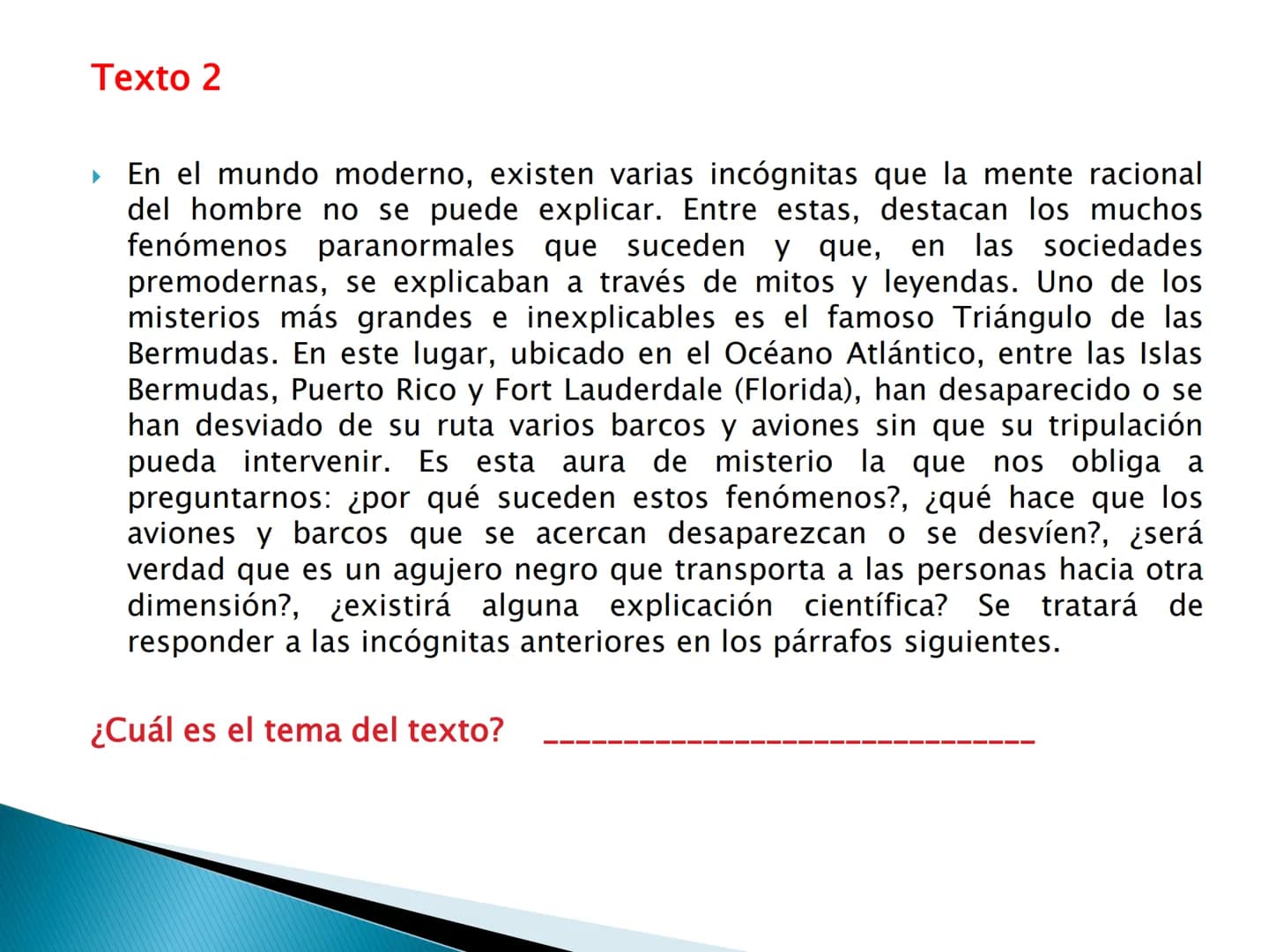 # El tema y las ideas principales # OBJETIVOS DE APRENDIZAJE
► Reconoce la importancia de la idea temática en la
comprensión y producción t