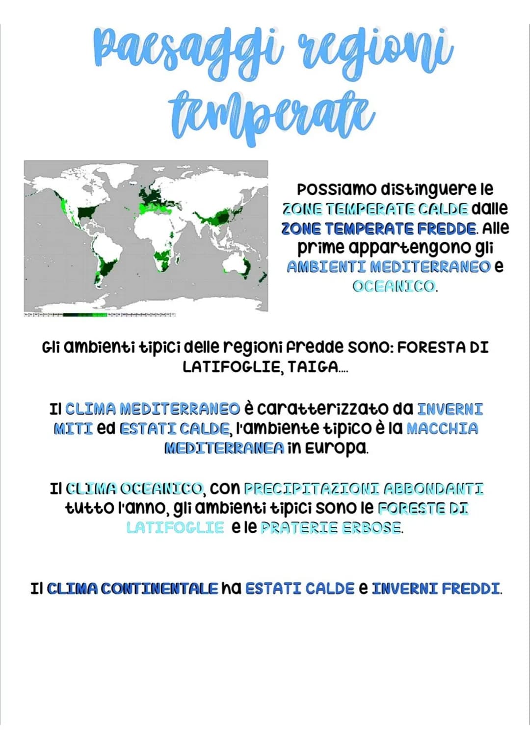 # Climi, zone climatiche
e ambienti
Fascia temperata boreale: climi temperati
Trouico del Cancro
Fquatore
Fascia torrida: climi caldi
T