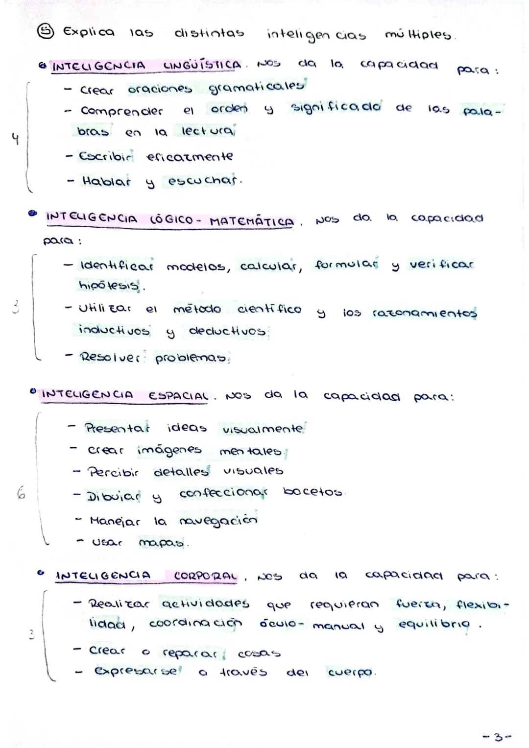# ① Explica la teoría de la inteligencia de Spearman.
Según Spearman, la inteligencia estaba compuesta de dos tipos de factores:
- Uno gen