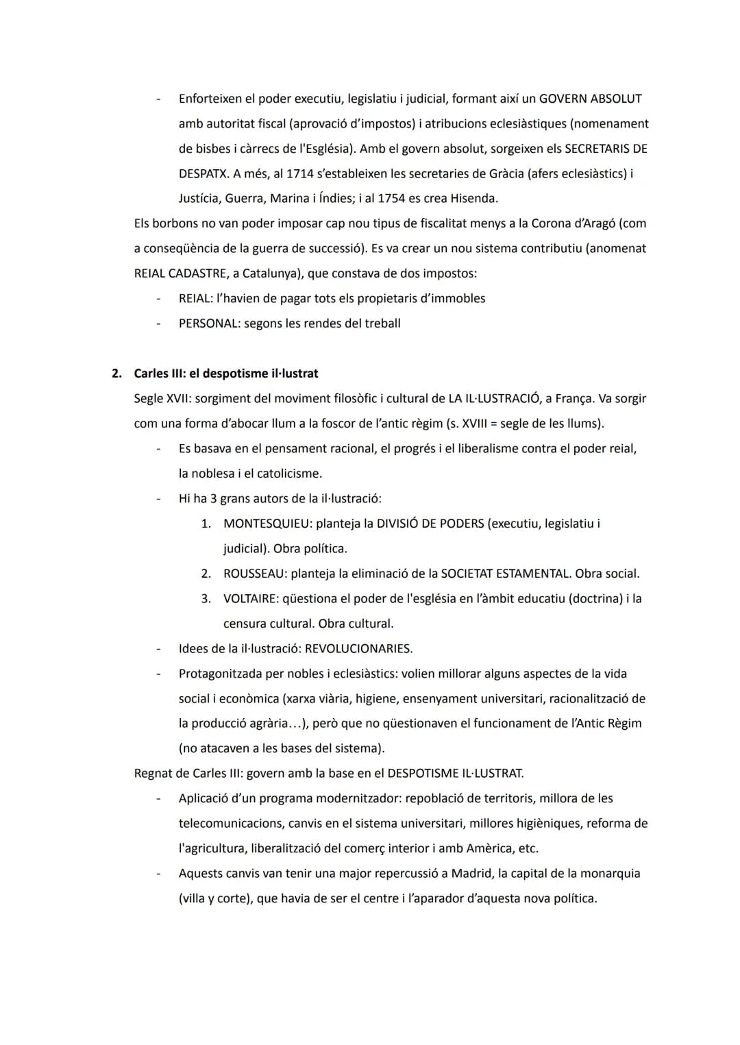 # Unitat 1: La crisi de l'Antic Règim i la formació de l'Estat liberal (s. XVIII - XIX)
Bloc I. El segle XVIII: l'Antic Règim, reformisme i