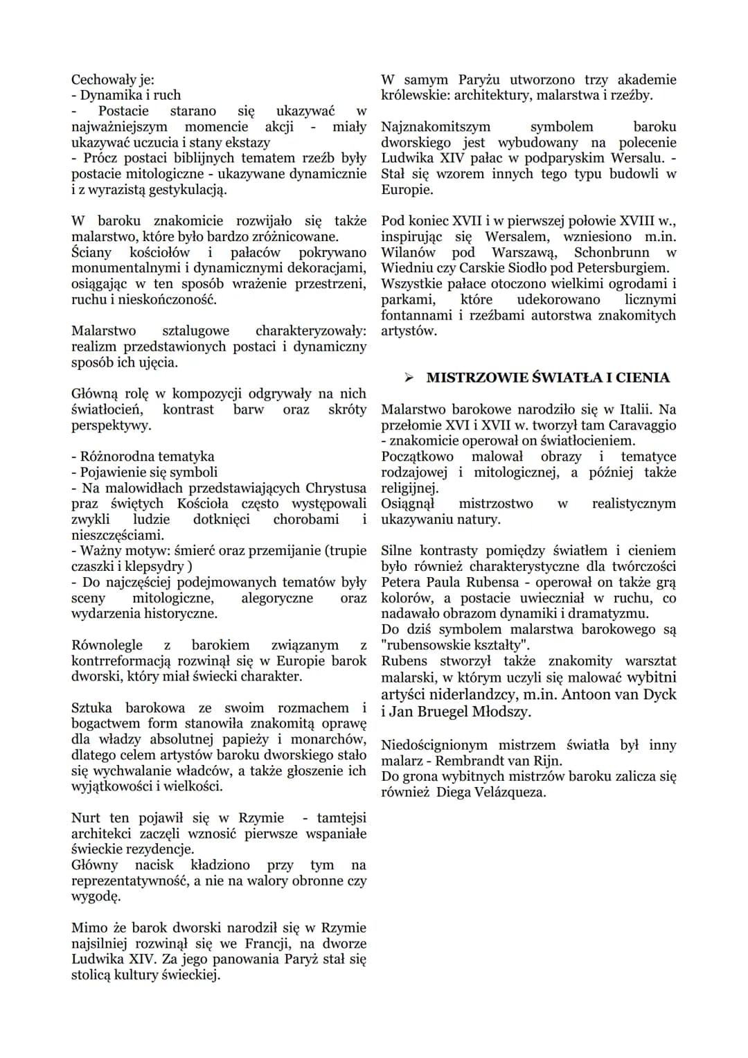 # Kultura baroku
➤ POMIĘDZY RENESANSEM A
BAROKIEM
granicami kontynentu i dotarł do Ameryki
Łacińskiej.
Początek XVI w. Twórcom we Włoszec
