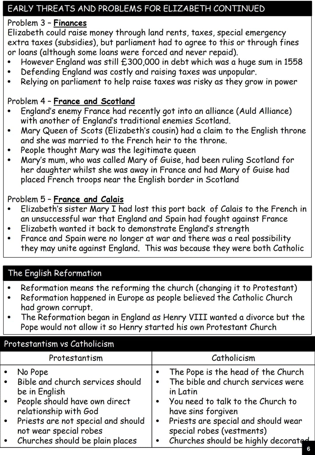 # GCSE History
Elizabethan Age, 1558-1603
Revision guide
Name: Queen Elizabeth I
King Philip II
Pope Pius V
Mary, Queen of Scots
Mary of